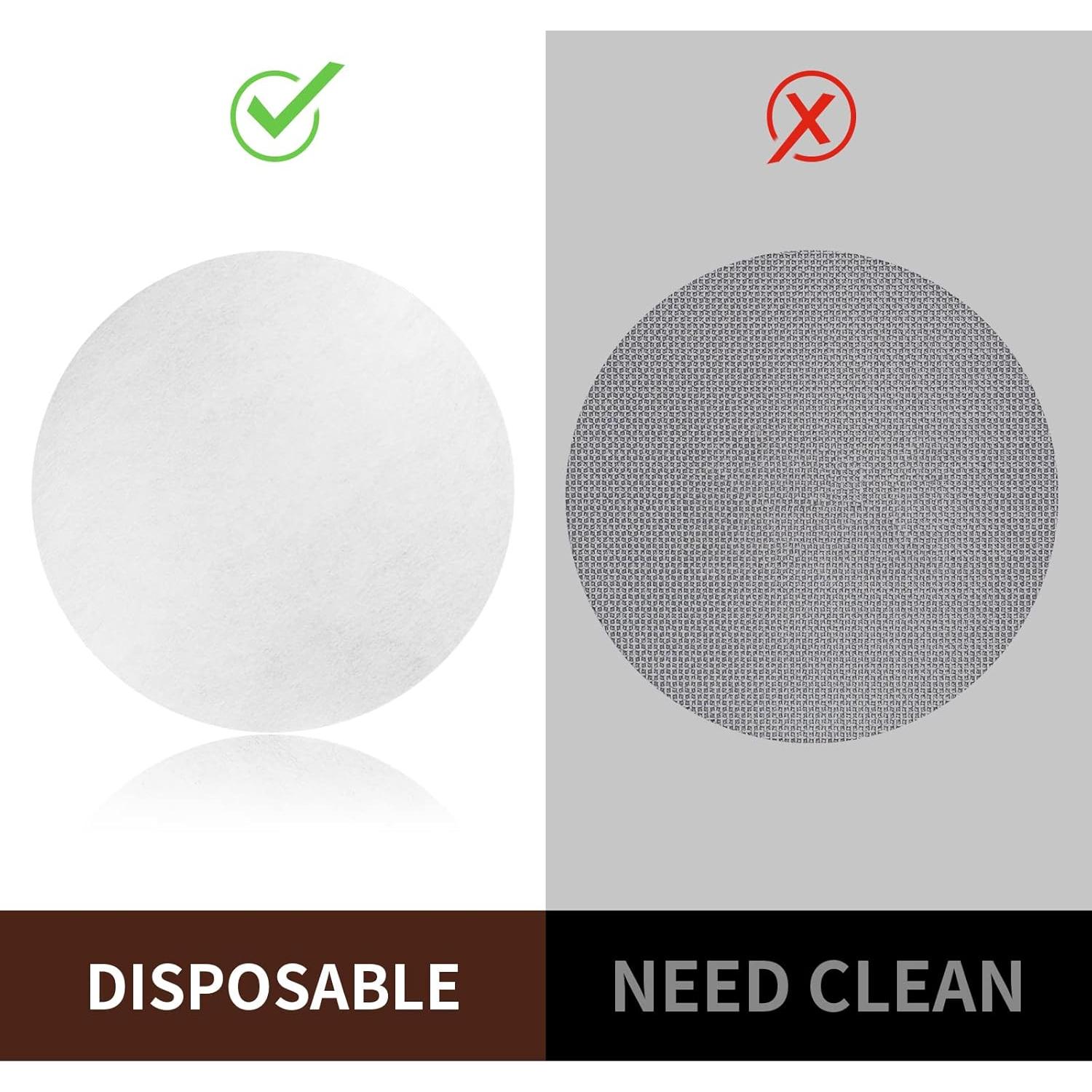 500 Filtros de Papel para Espresso Brikinte 54mm Sin Blanquear