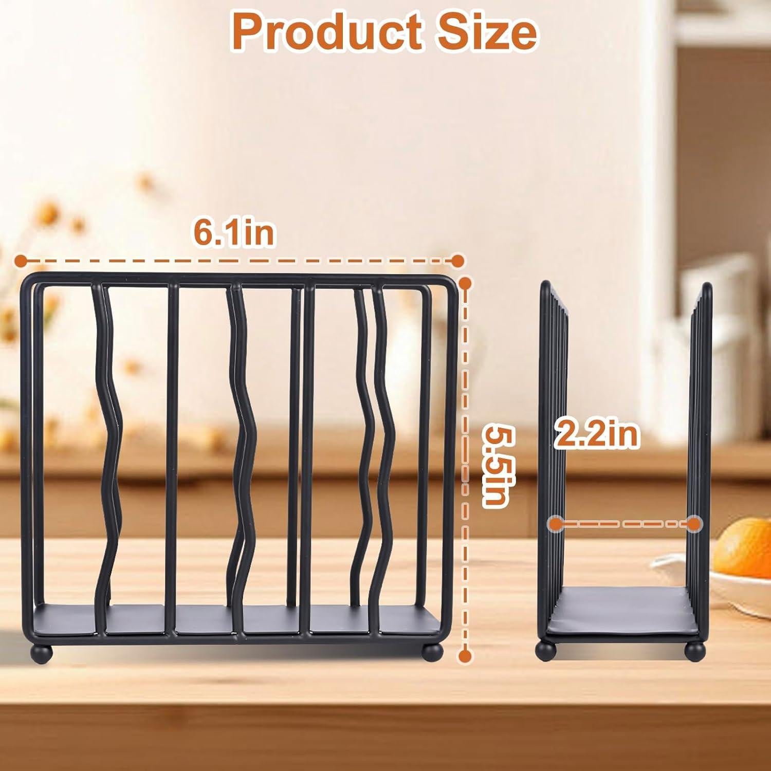 Soporte de Servilletas de Pie Moderno Mluyeri Acero Inoxidable Negro