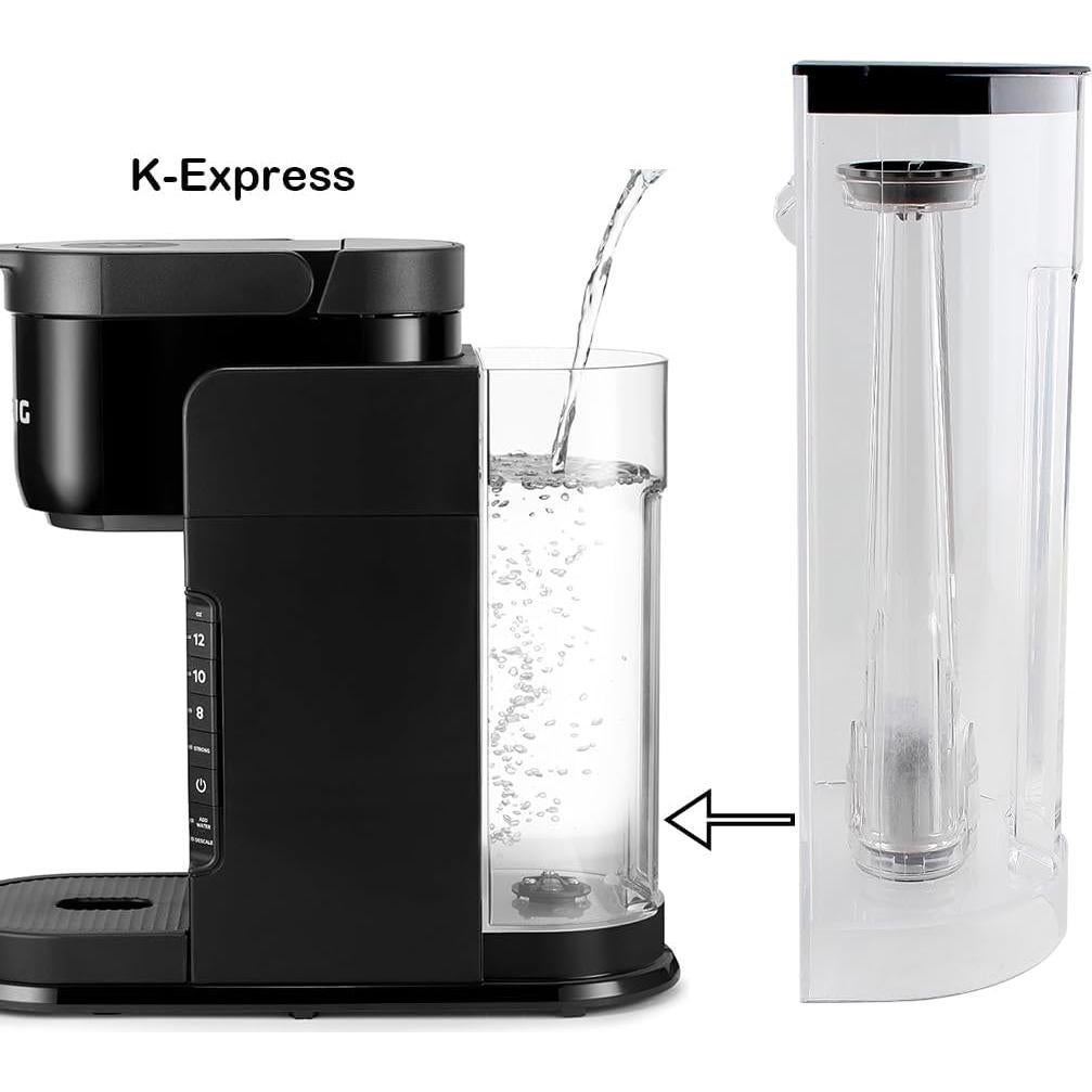 Depósito de Agua con Soporte y 3 Filtros para Cafetera Keurig K-Express