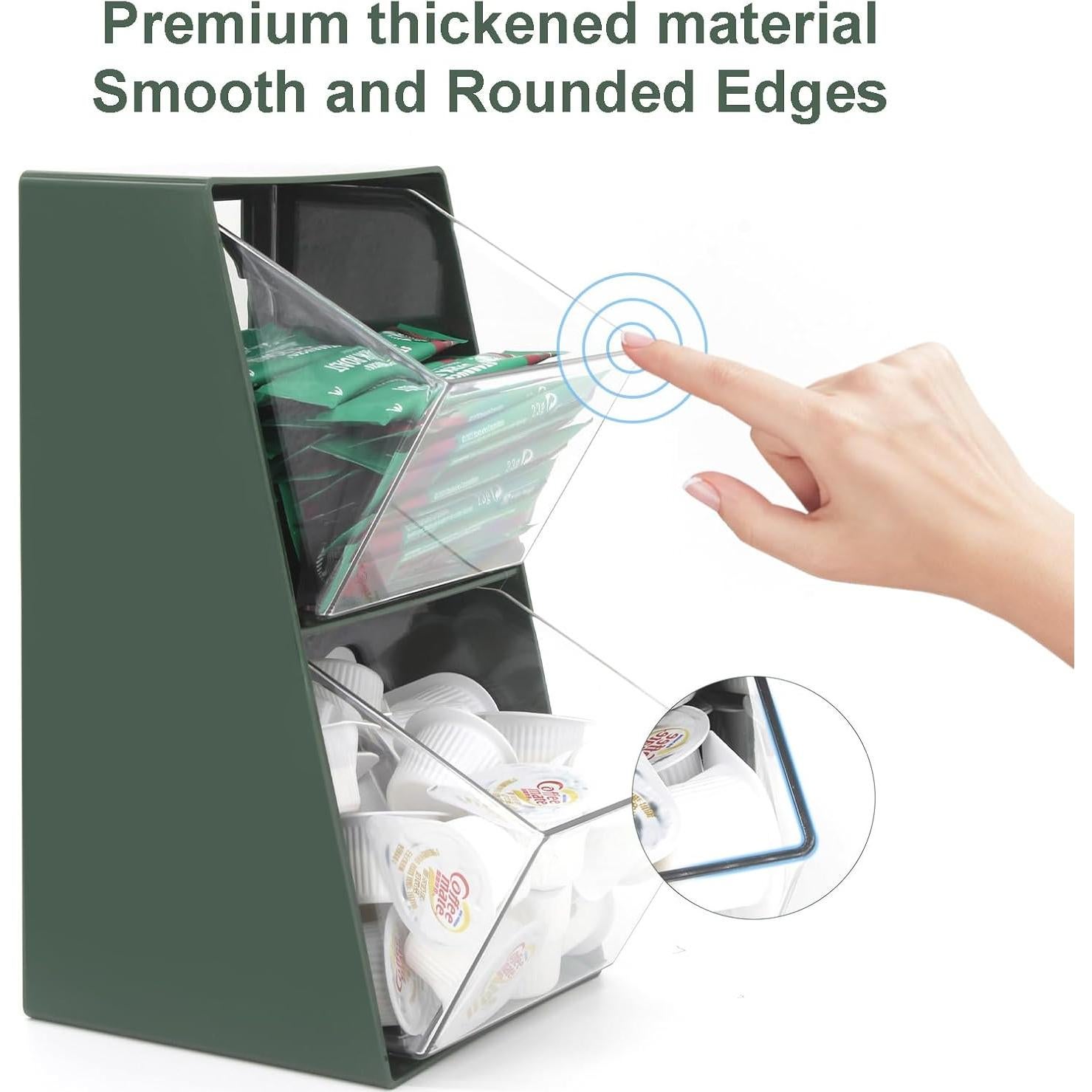 Organizador de Cápsulas de Café Bokelai Verde Vintage 2 Compartimentos