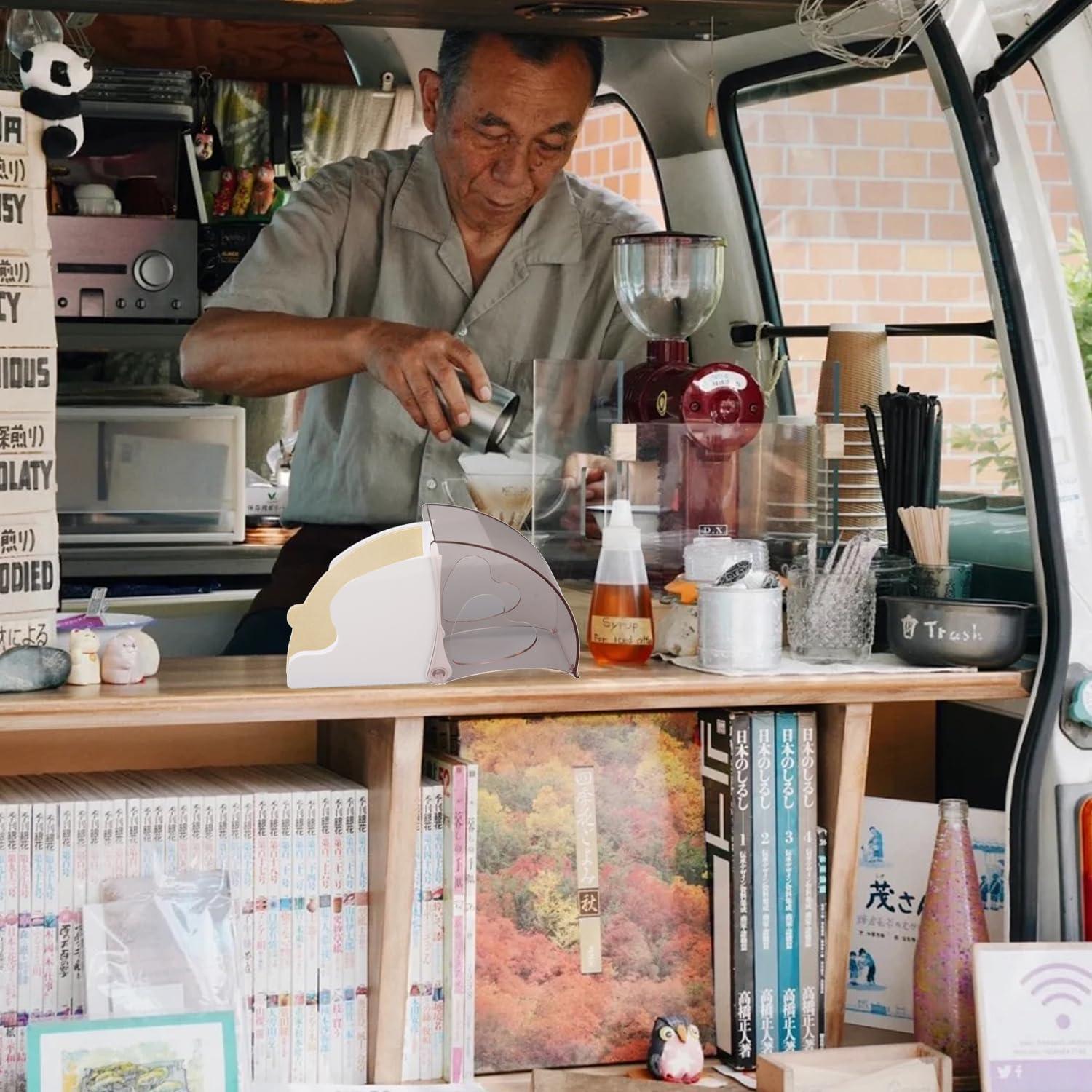 Soporte para Filtros de Café Tissting - Almacena 60 Filtros Cono