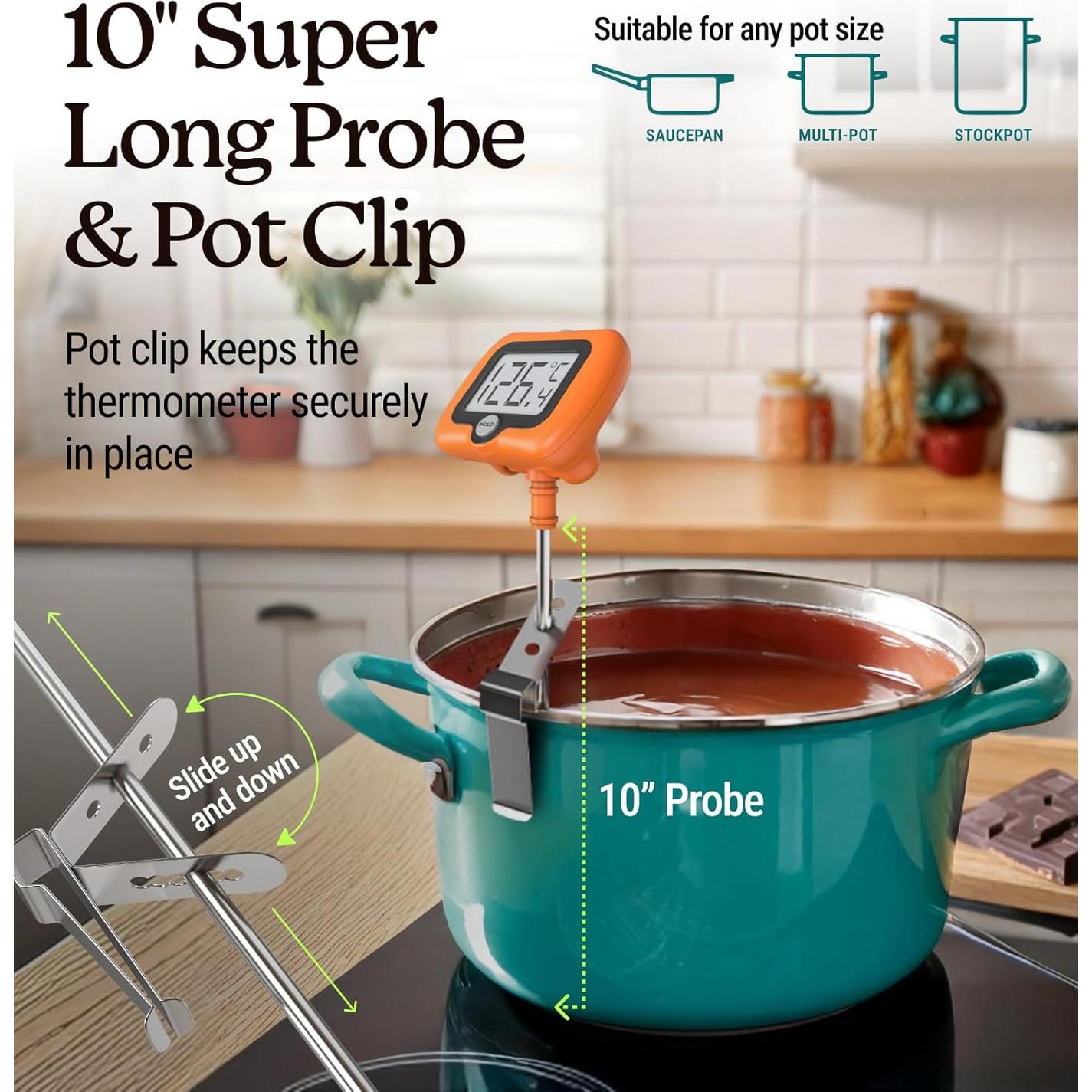 Termómetro Digital de Caramelo Craft911 DT104 con Clip 25.4 cm