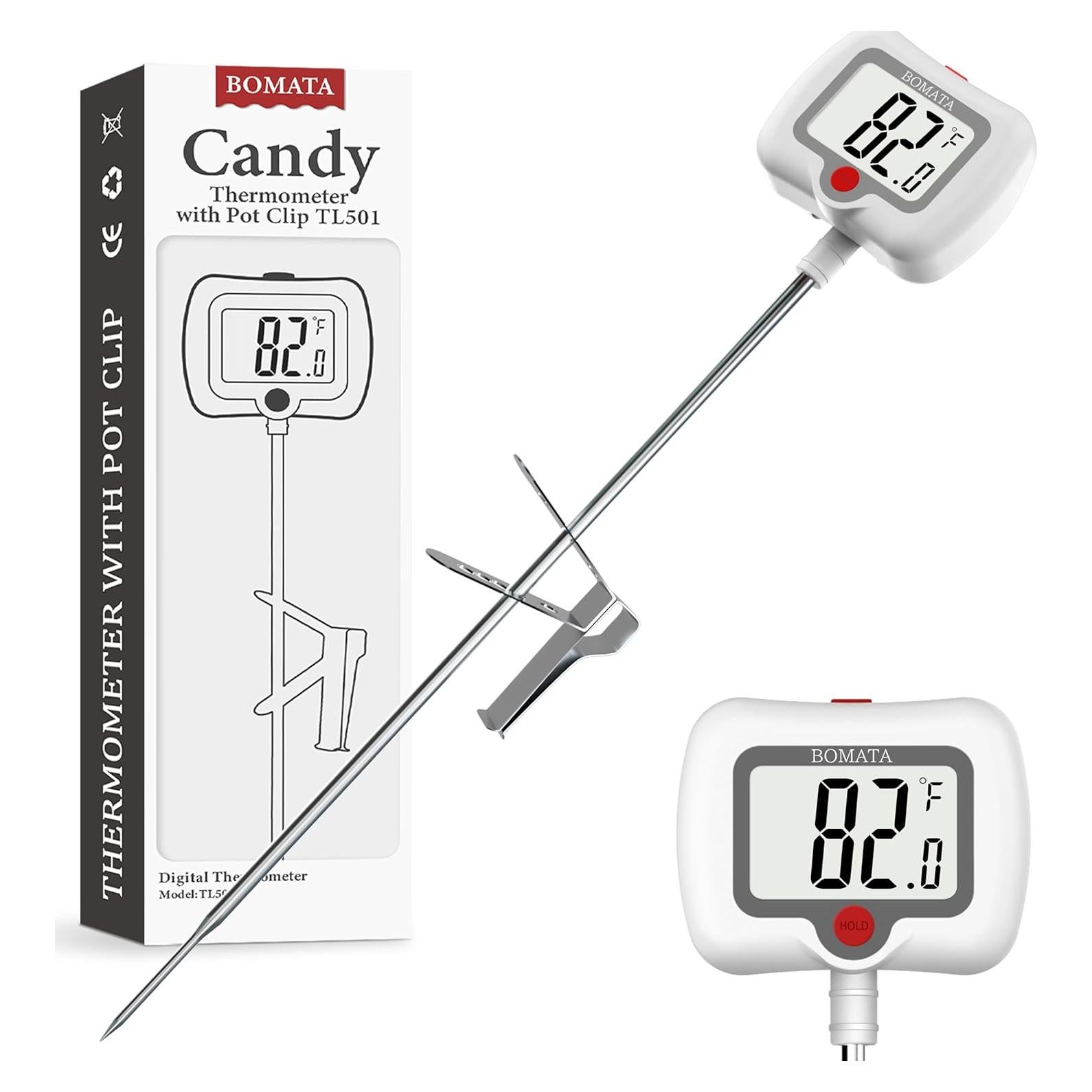 Termómetro Digital BOMATA con Sonda de 20.32 cm y Clip