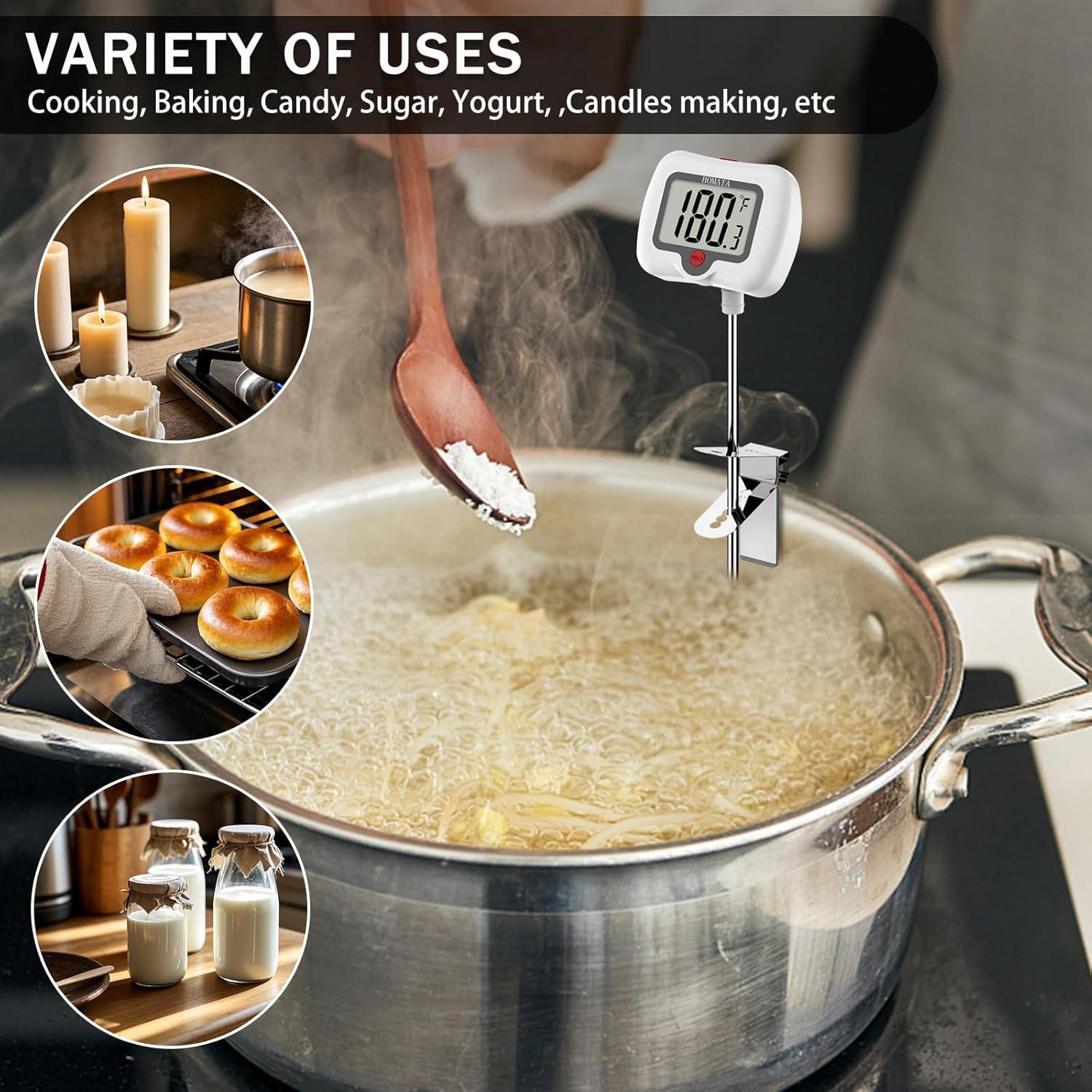 Termómetro Digital BOMATA con Sonda de 20.32 cm y Clip