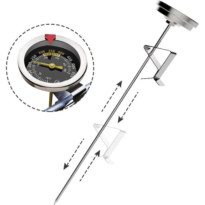 Termómetro de Aceite KT THERMO 30.48 cm Acero Inoxidable