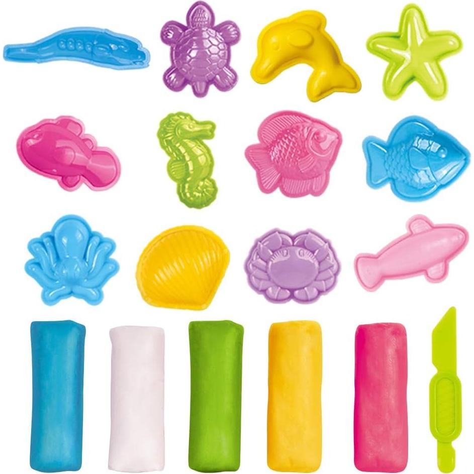 VConejo Juguetes de Masa Colorida Set Oceánico 181g