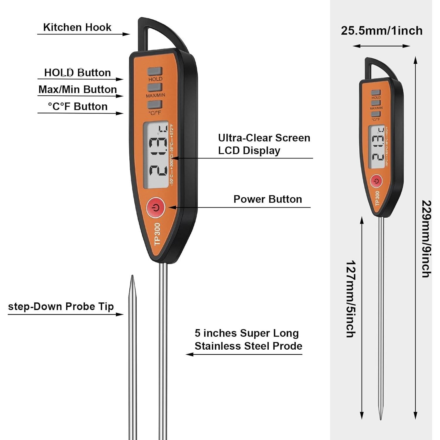 Termómetro Digital Weewooday 12 Piezas Lectura Inmediata