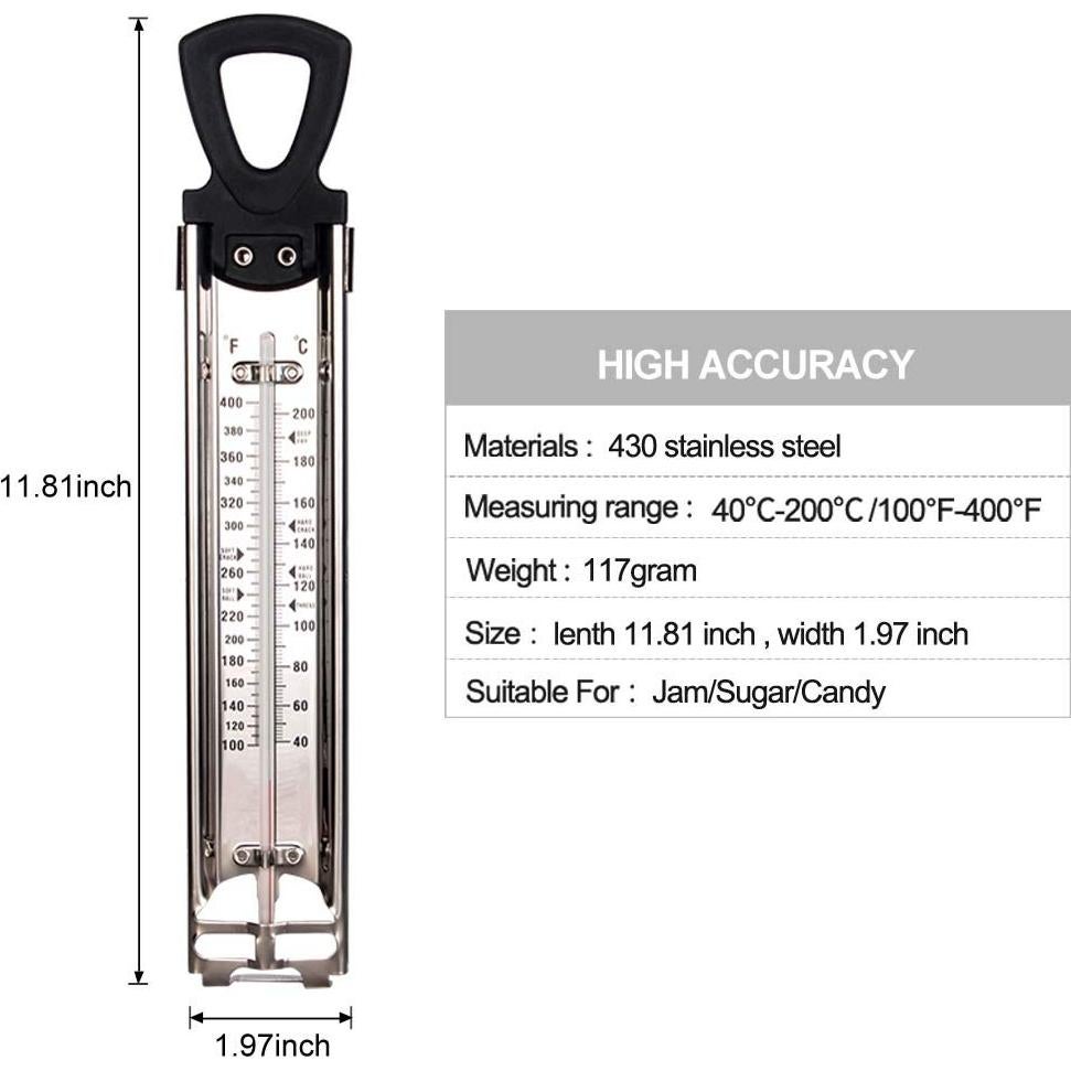 Termómetro de Caramelo Acero Inoxidable Defull 30 cm