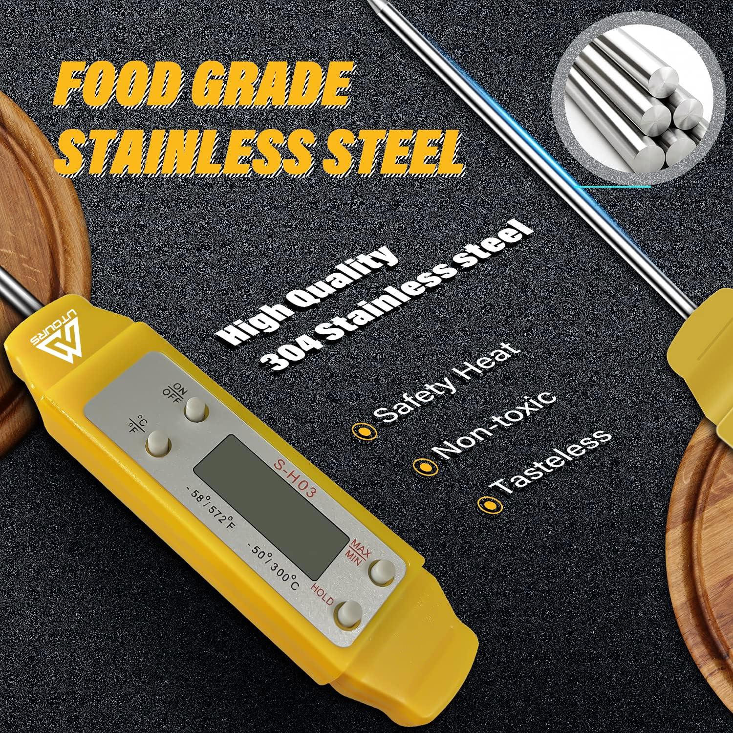 Termómetro Digital de Cocina UTOURS - Acero Inoxidable 304