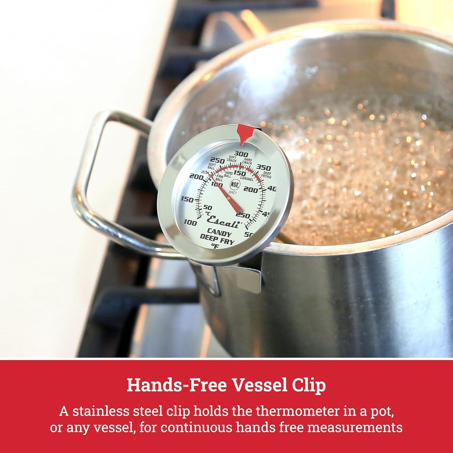 Termómetro de Acero Inoxidable Escali AHC1 para Dulces y Freír