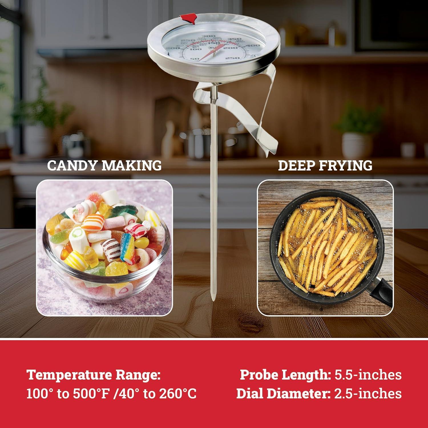 Termómetro de Acero Inoxidable Escali AHC1 para Dulces y Freír