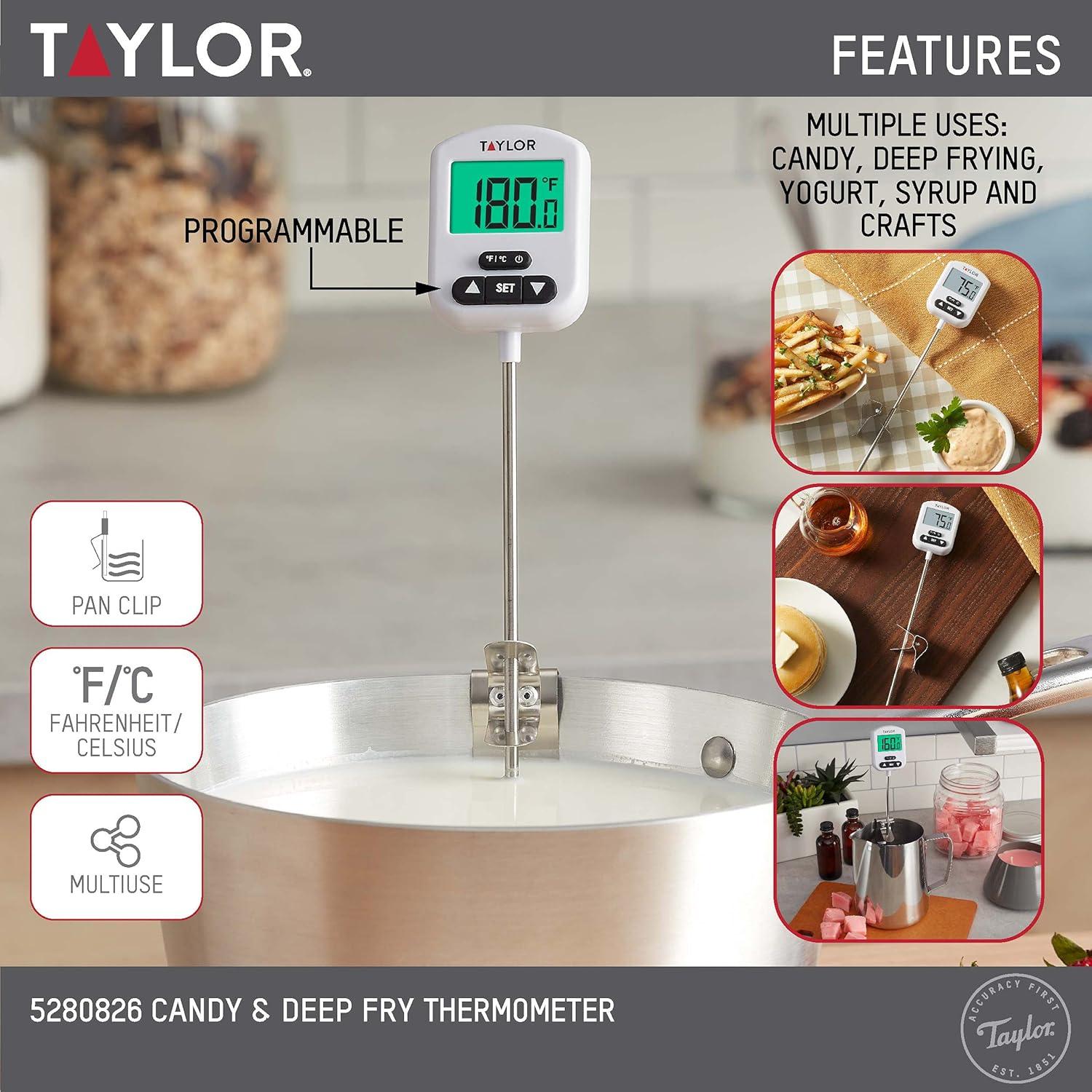 Termómetro Digital Programable Taylor para Caramelos y Freír