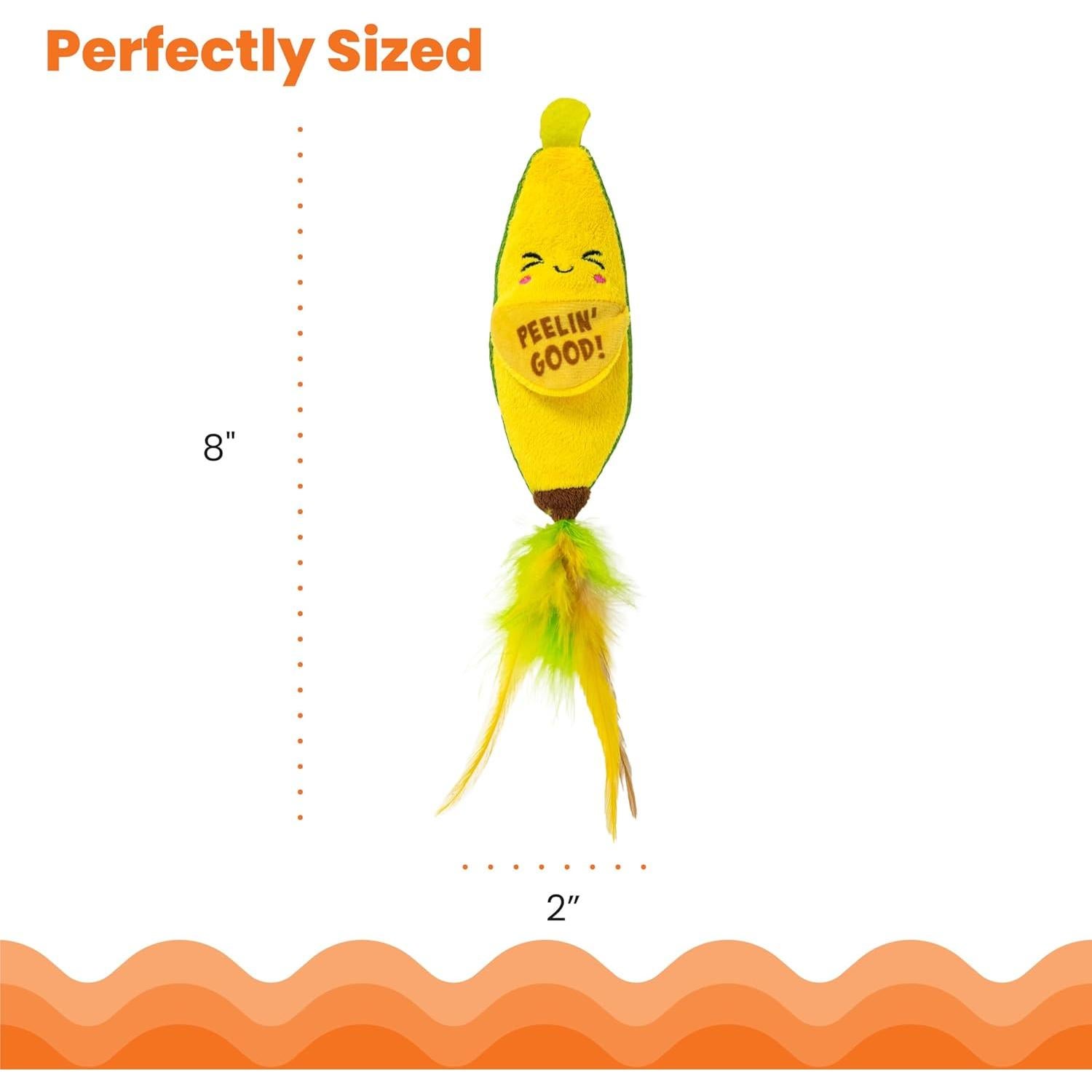 Juguete Dental para Gato Outward Hound Banana Kicker