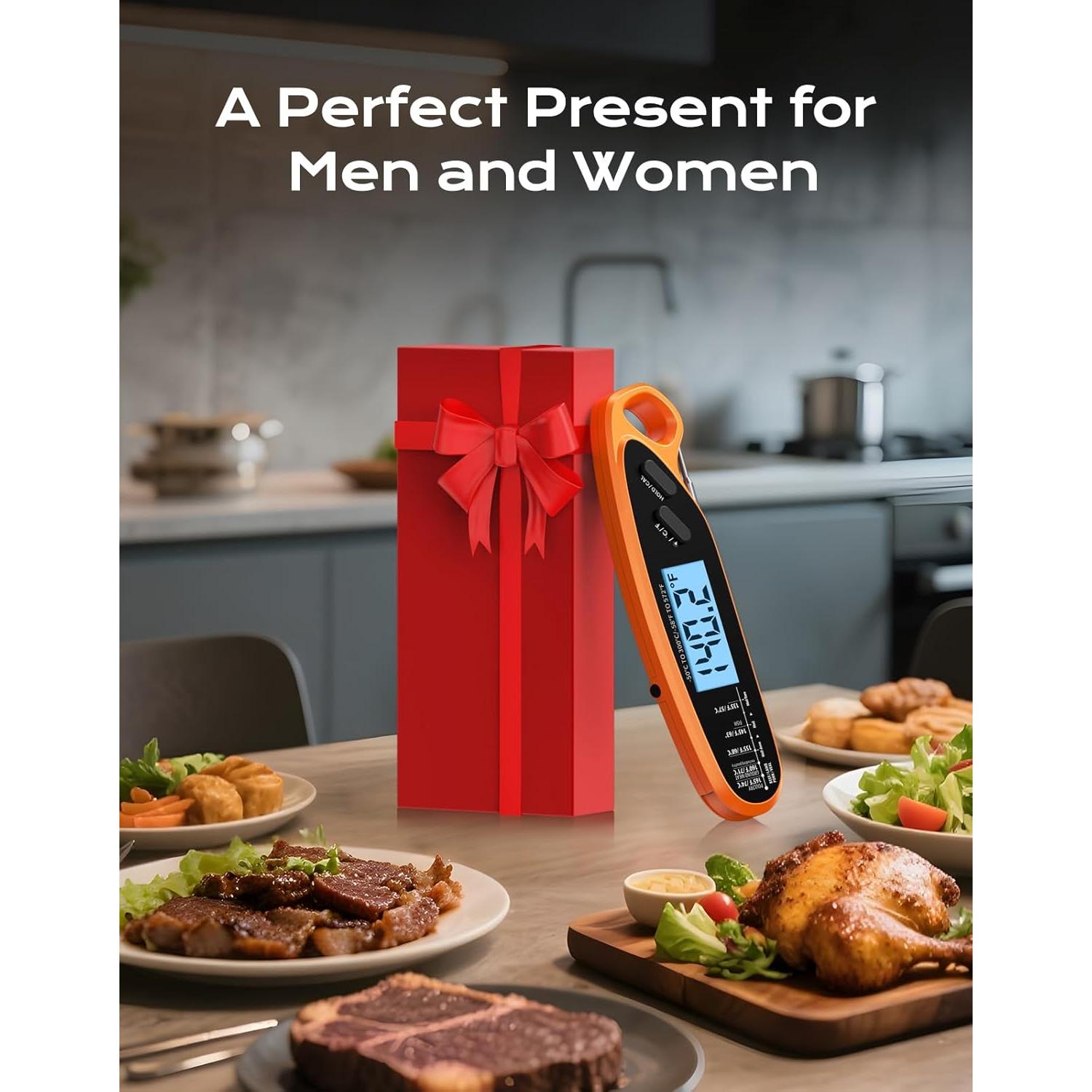 Termómetro Digital de Carne Otemly con Doble Sonda y Pantalla LCD