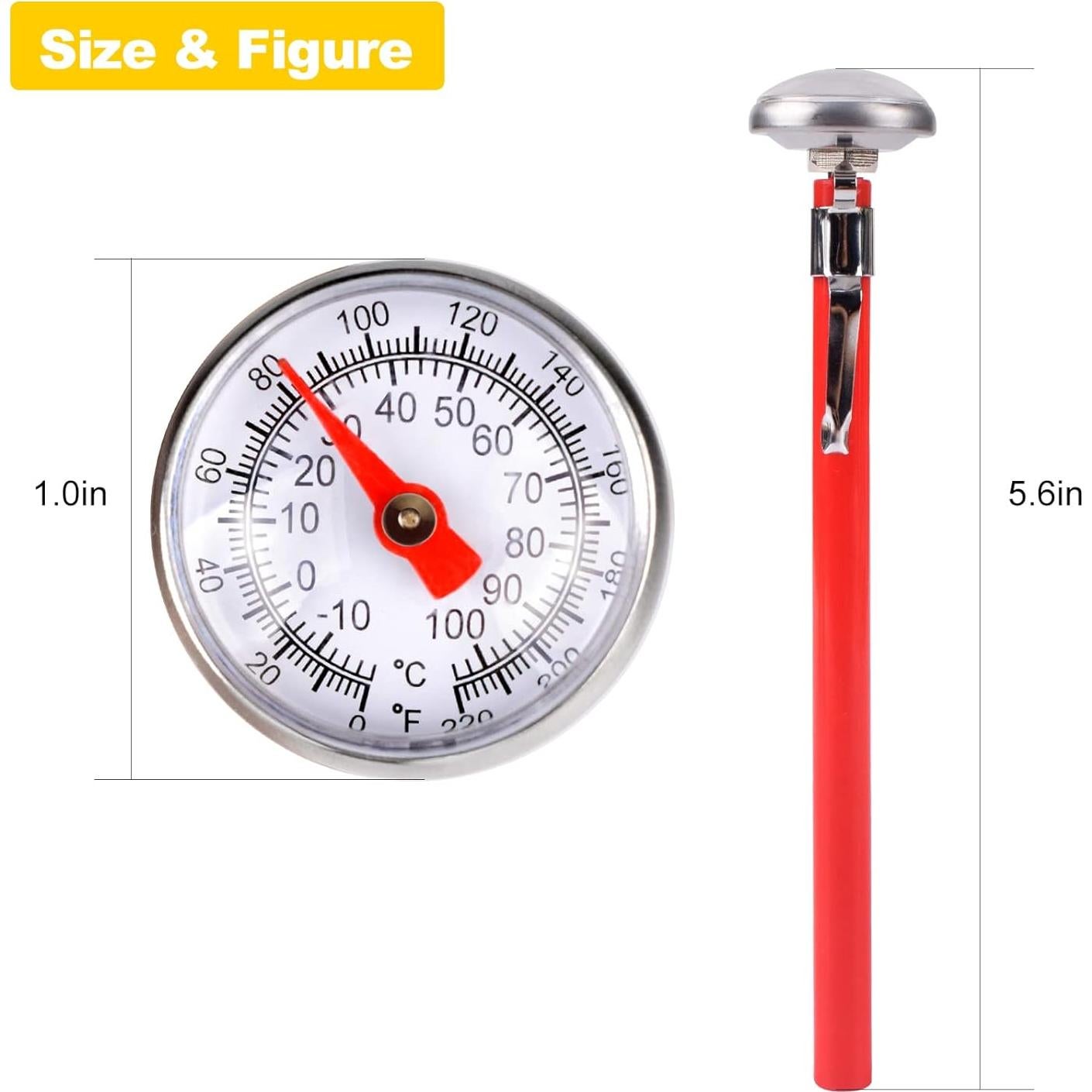 Termómetro de carne Hawgiman 15.24 cm acero inoxidable