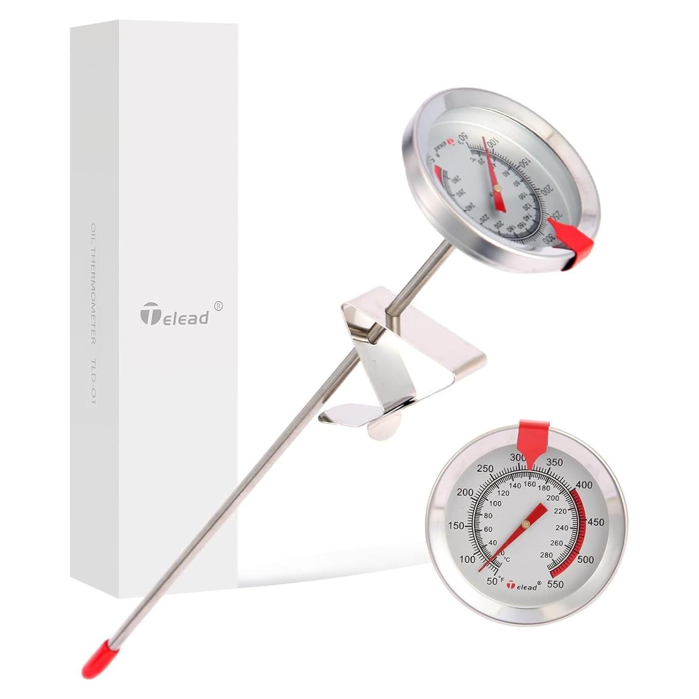 Termómetro de Caramelo y Aceite Telead 22.86 cm Inoxidable