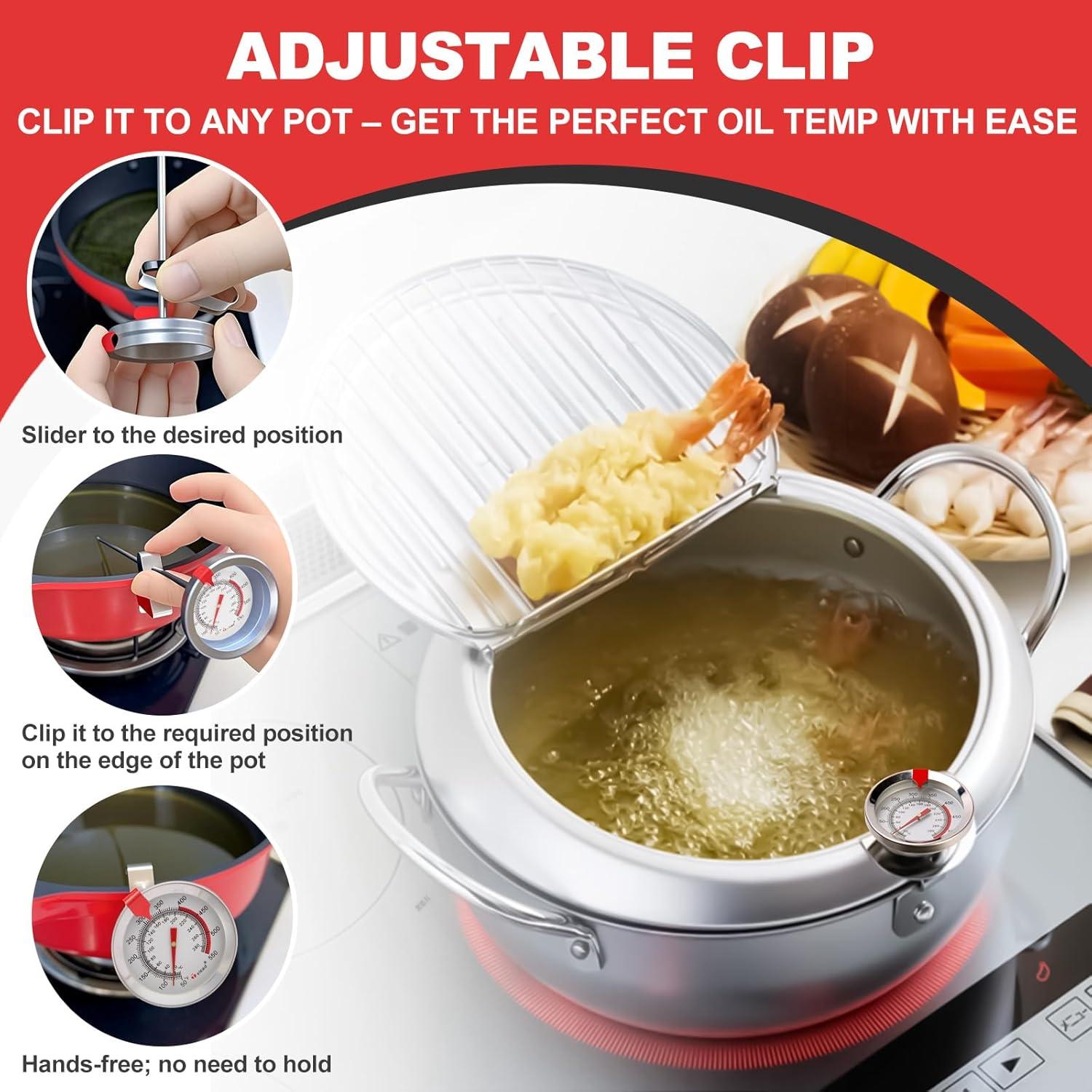 Termómetro de Caramelo y Aceite Telead 22.86 cm Inoxidable