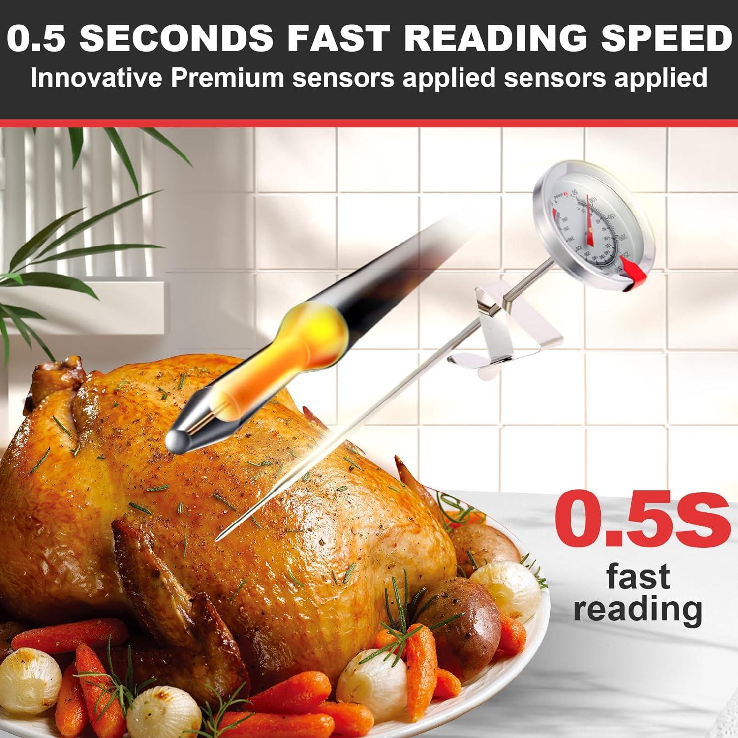 Termómetro de Caramelo y Aceite Telead 22.86 cm Inoxidable