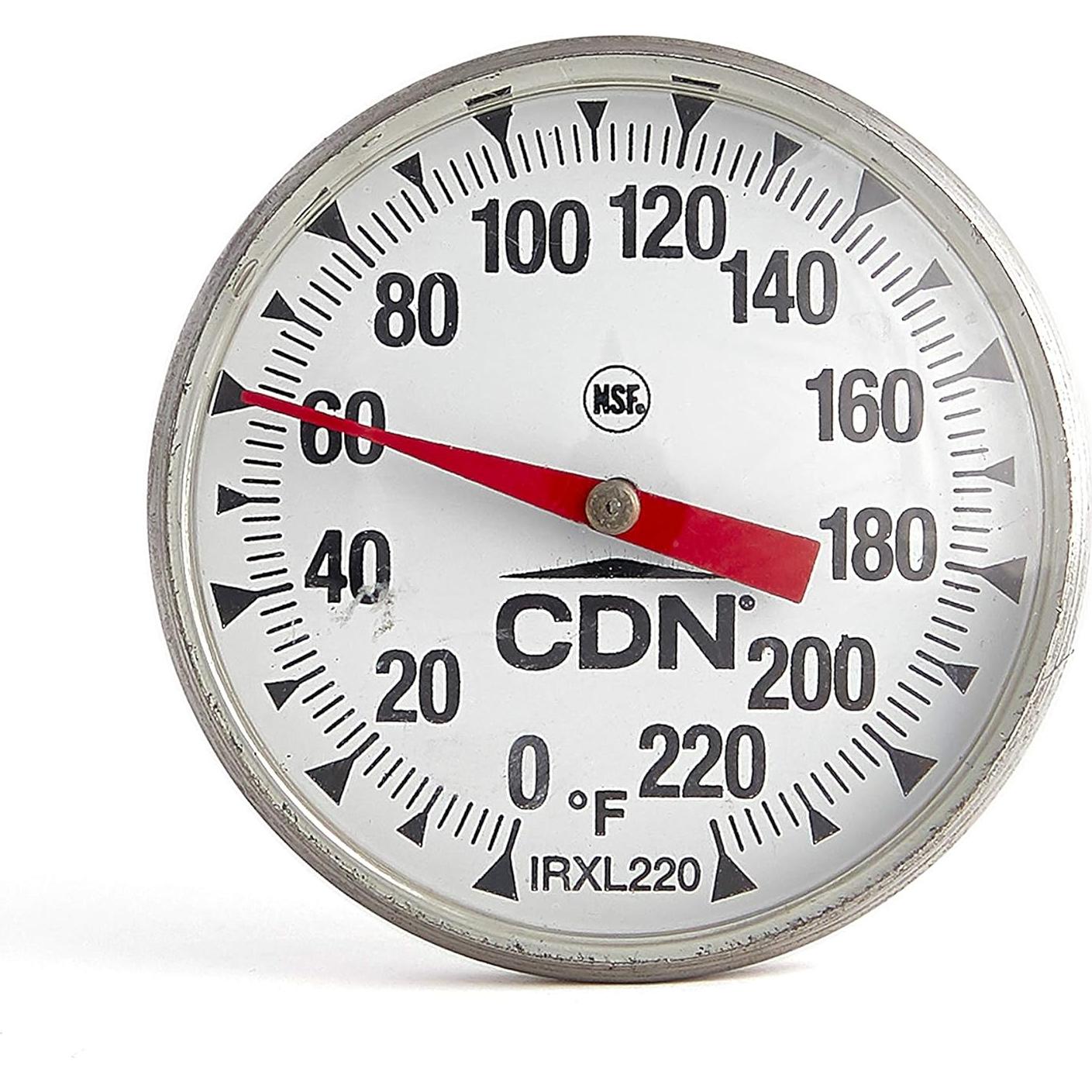 Termómetro de Cocina CDN IRXL220 - Dial 4.4 cm, Precisión Alta