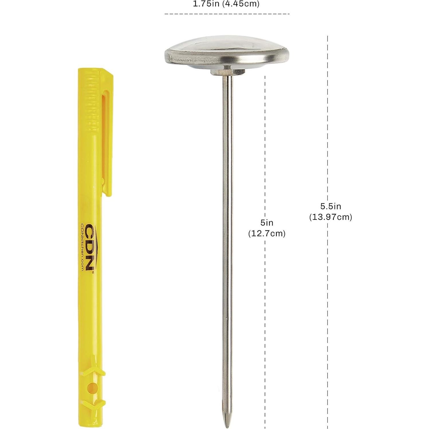 Termómetro de Cocina CDN IRXL220 - Dial 4.4 cm, Precisión Alta