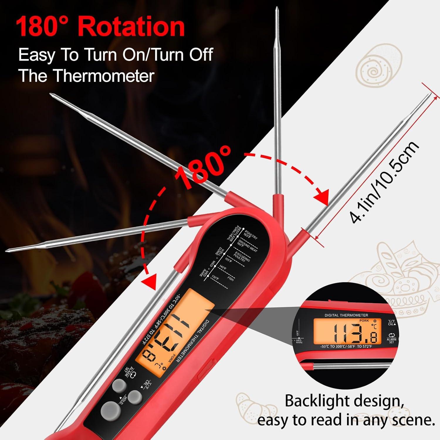 Termómetro Digital de Carne Geyrut con Doble Sonda IPX6
