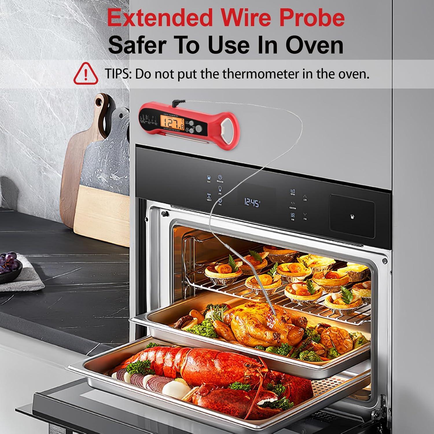 Termómetro Digital de Carne Geyrut con Doble Sonda IPX6