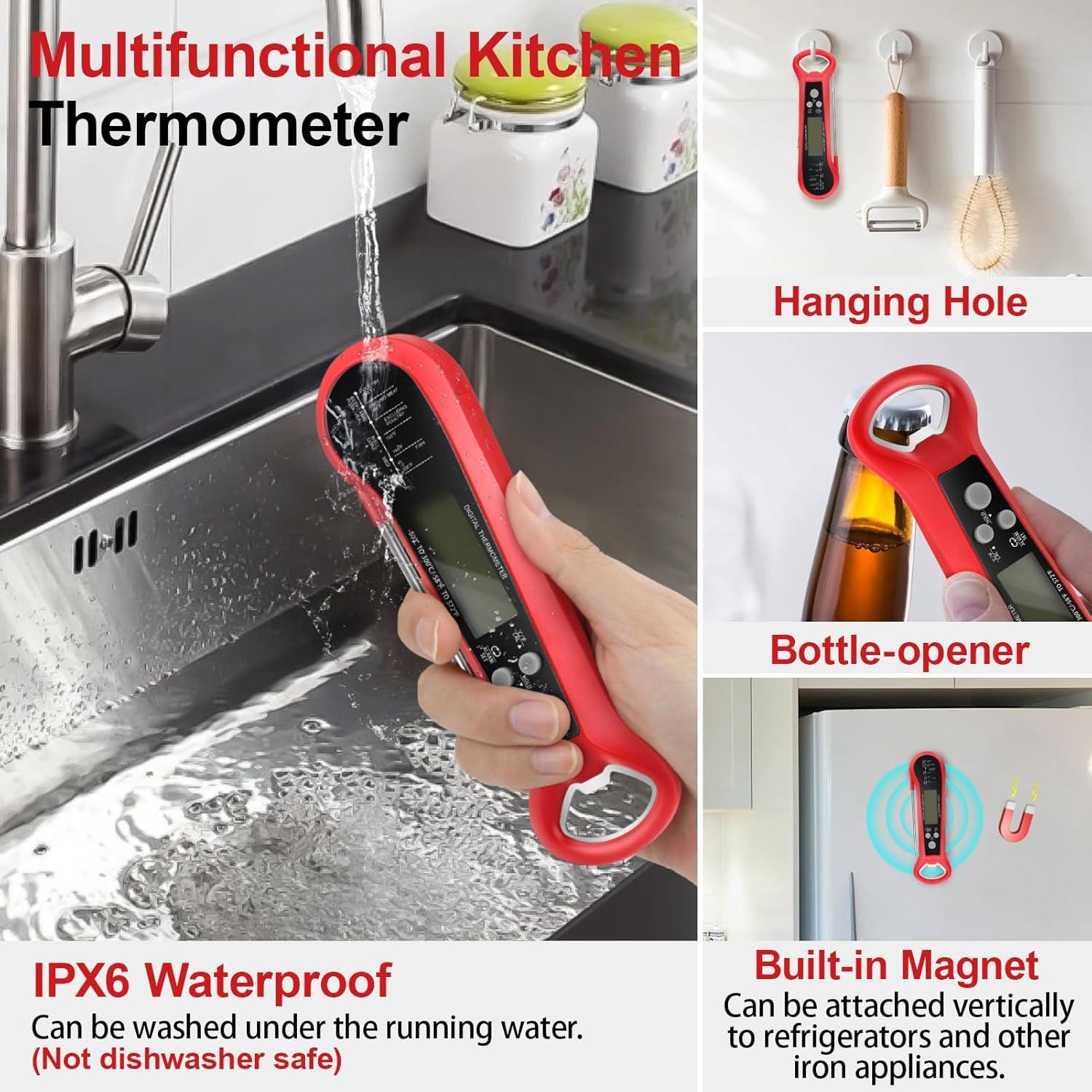 Termómetro Digital de Carne Geyrut con Doble Sonda IPX6