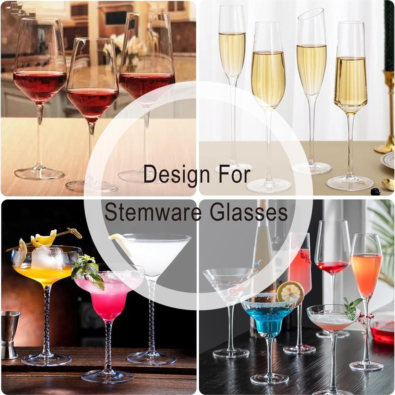 16 Encantos para Copas de Vino Viaje - Marcadores Duraderos