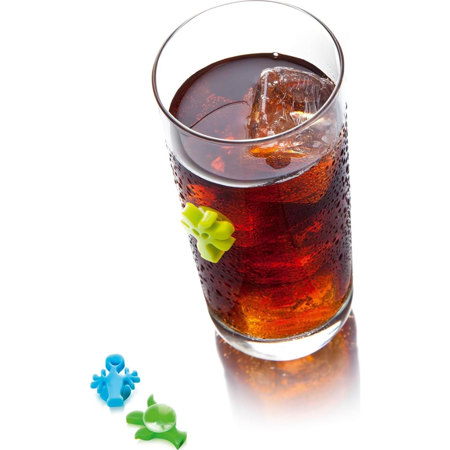 Juego de Marcadores de Vino Vacu Vin - 12 Identificadores Coloridos