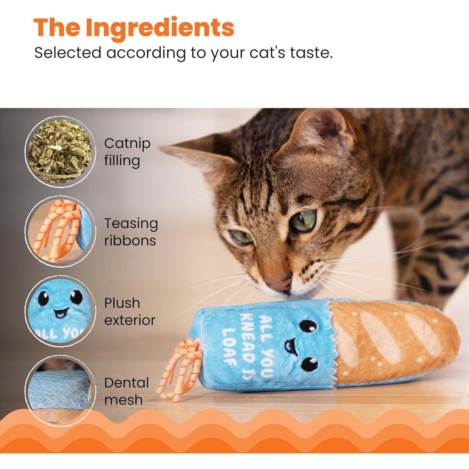 Juguete para Gatos Catstages Loaf Kicker con Hierba Gatera