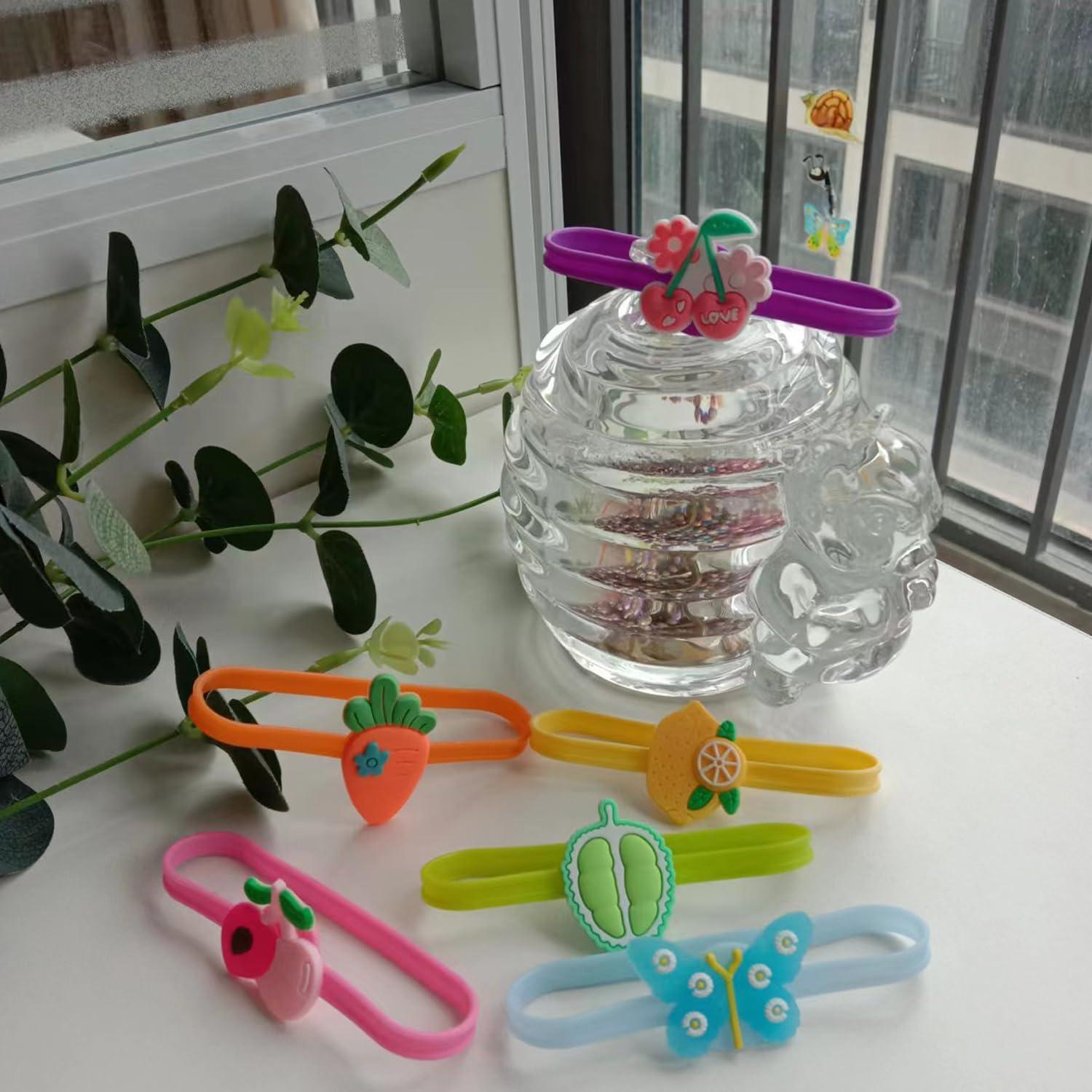 Marcadores de Bebida de Silicona Ackron - 18 Piezas Multicolor