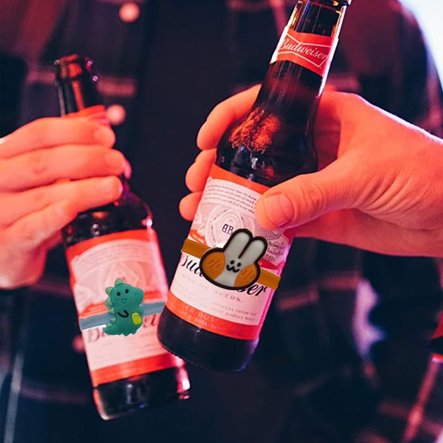 Marcadores de Bebida de Silicona Ackron - 18 Piezas Multicolor