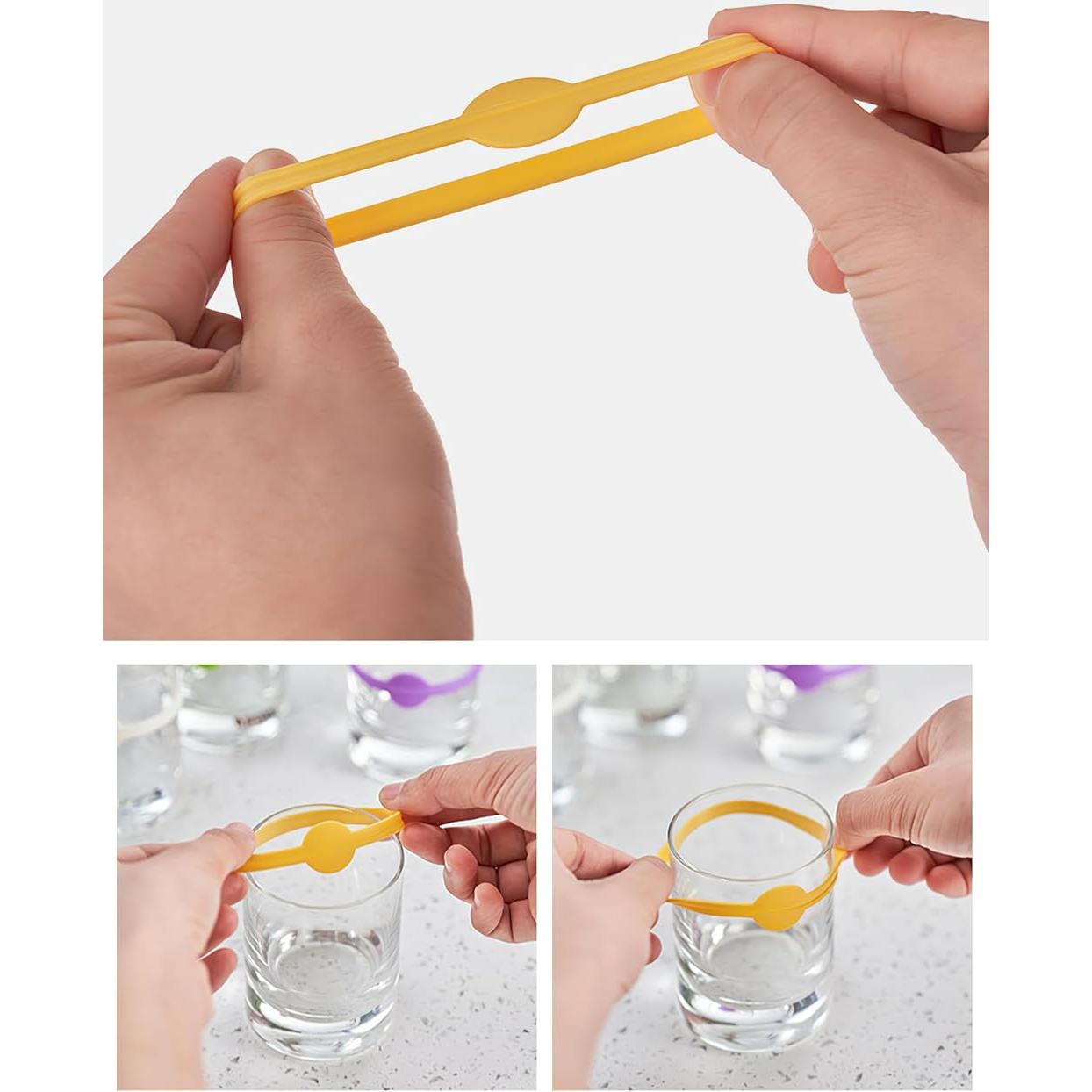 Marcadores de Bebidas Cielasis 12 Piezas Silicona Reutilizables