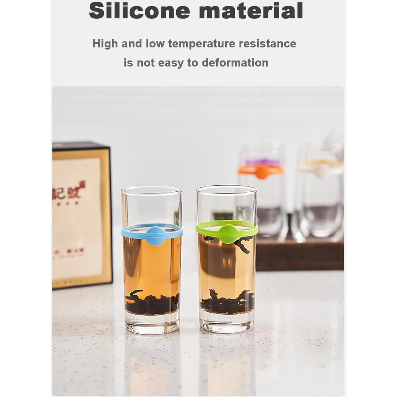 Marcadores de Bebidas Cielasis 12 Piezas Silicona Reutilizables