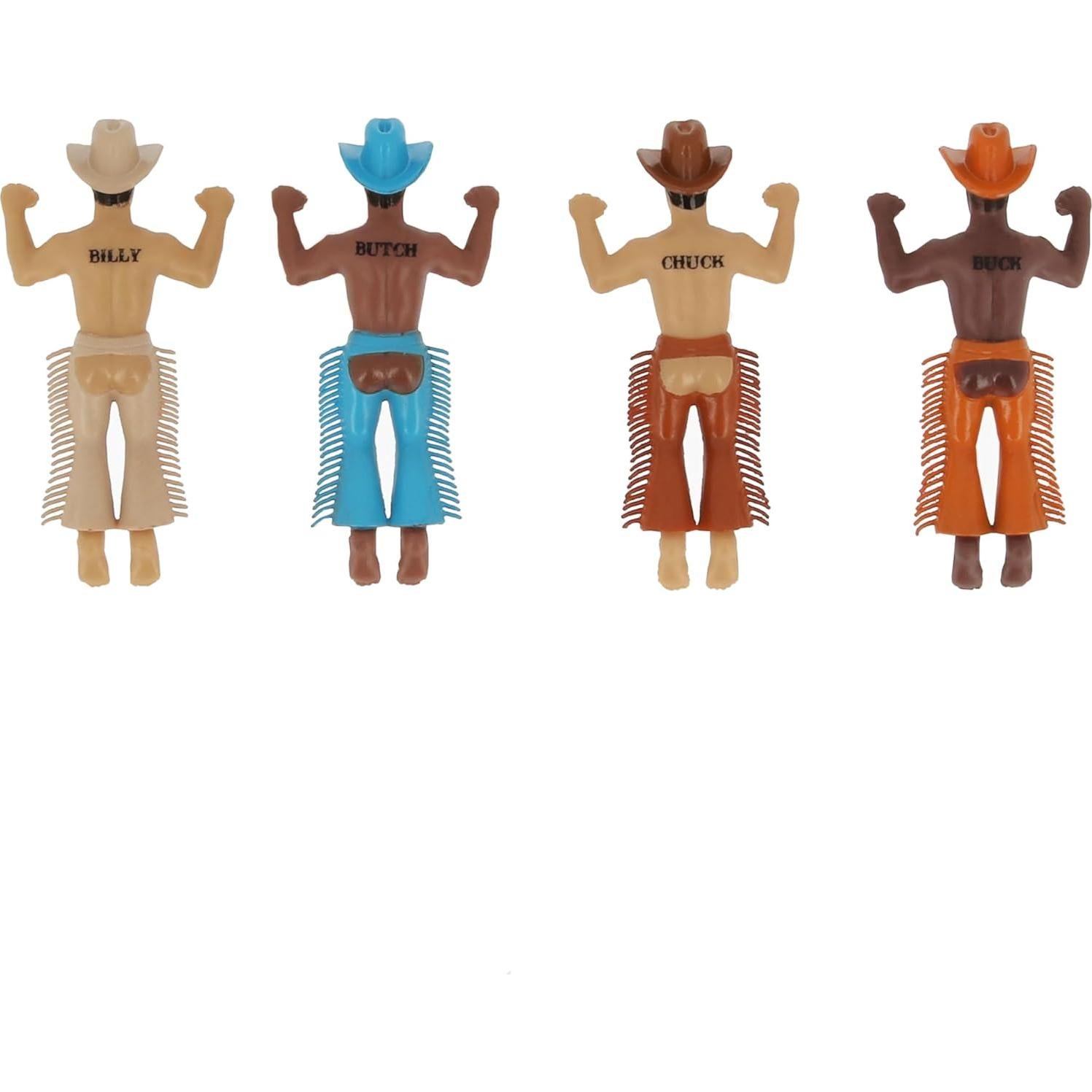 Marcadores de Bebida Reutilizables NPW para Copas - 4 Vaqueros