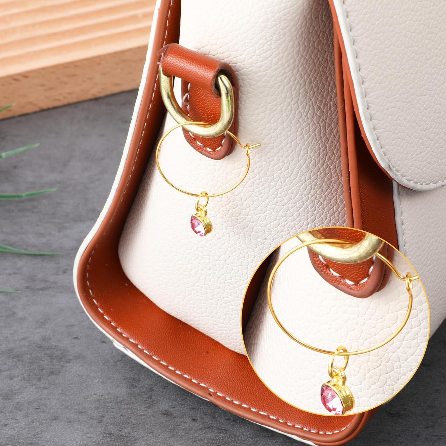 Paquete de 24 marcadores de copas de vino Bruislard oro y plata