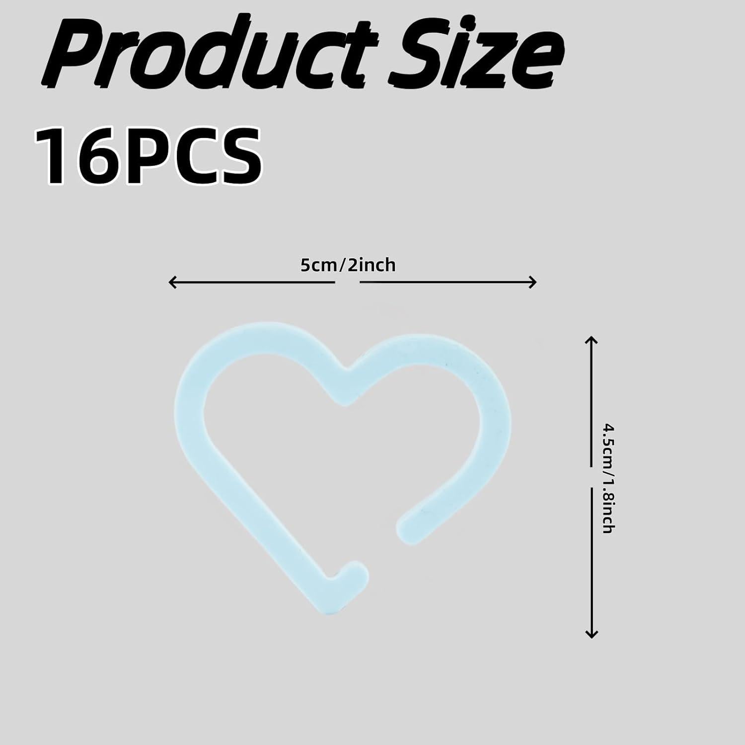 Marcadores de Bebida Reutilizables Mooliynsur 16 Piezas Corazón