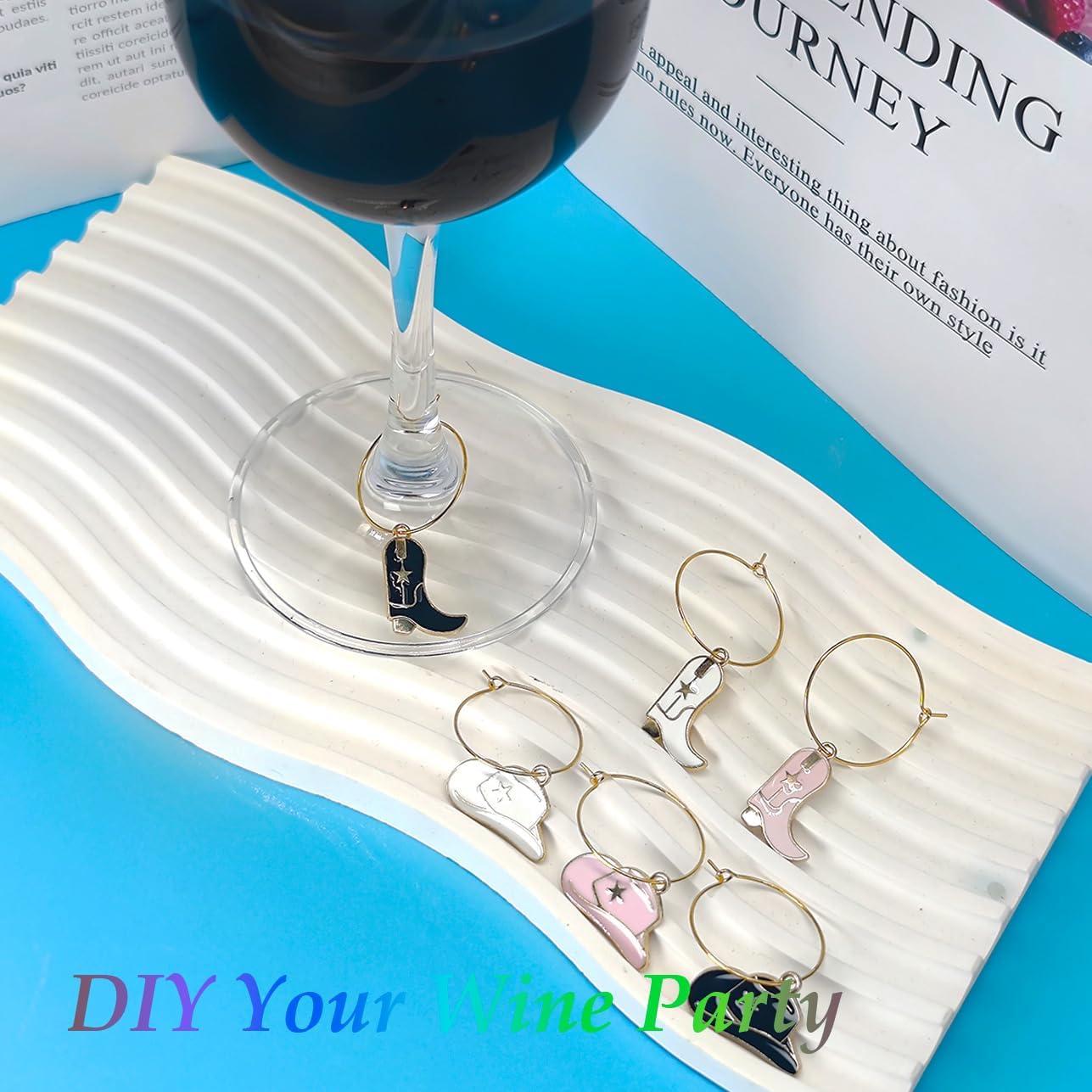 Juego de 6 Marcadores de Vino Sombreros y Botas Sopopal