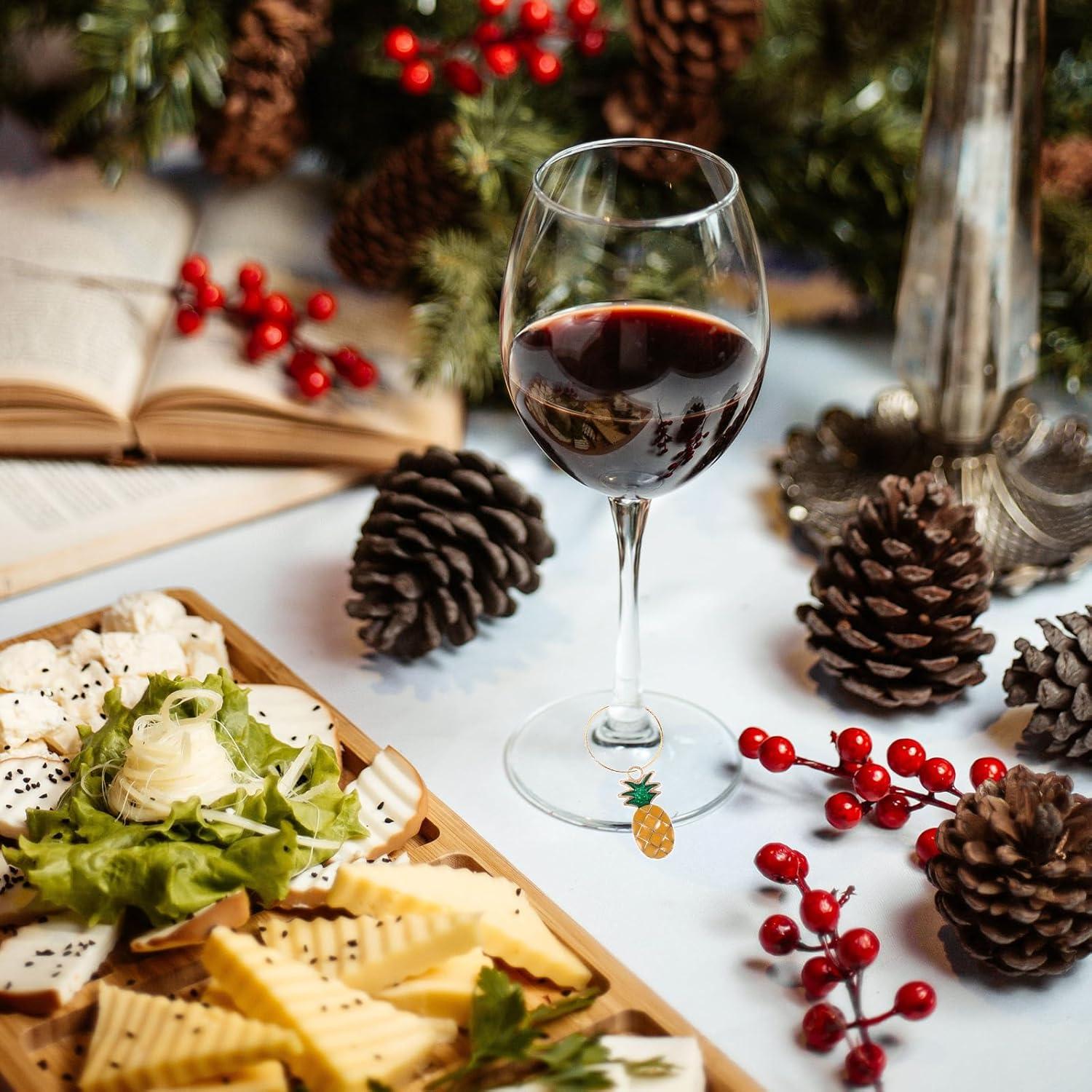 30 Marcadores de Copas de Vino BOHUIZ Identificadores Coloridos