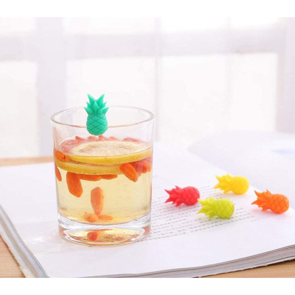 Set de 6 Marcadores de Vidrio Golandstar Silicona Alimentaria