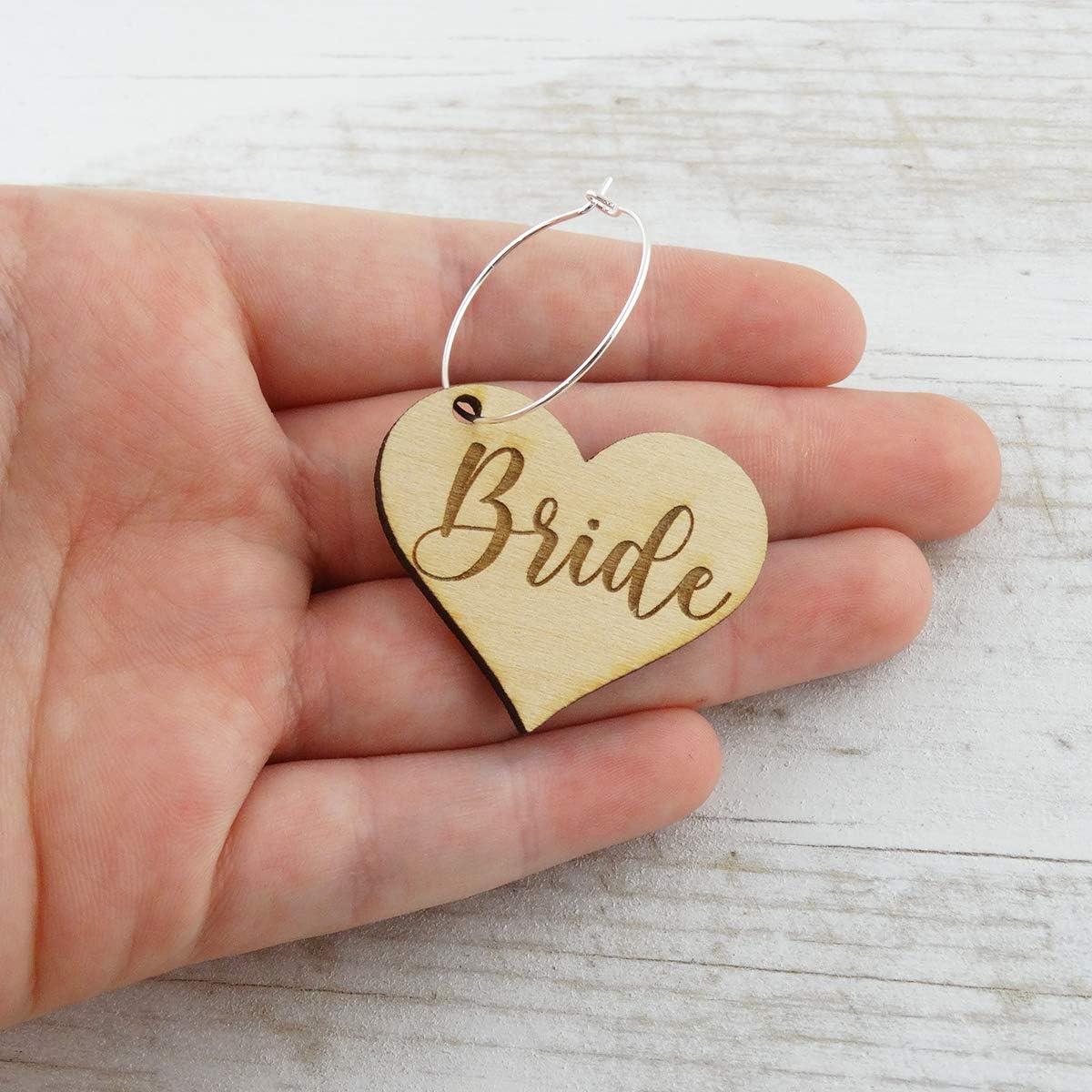 Encanto de Vino para Boda FashionJunkie - Madera Grabada 3.81x3.18cm