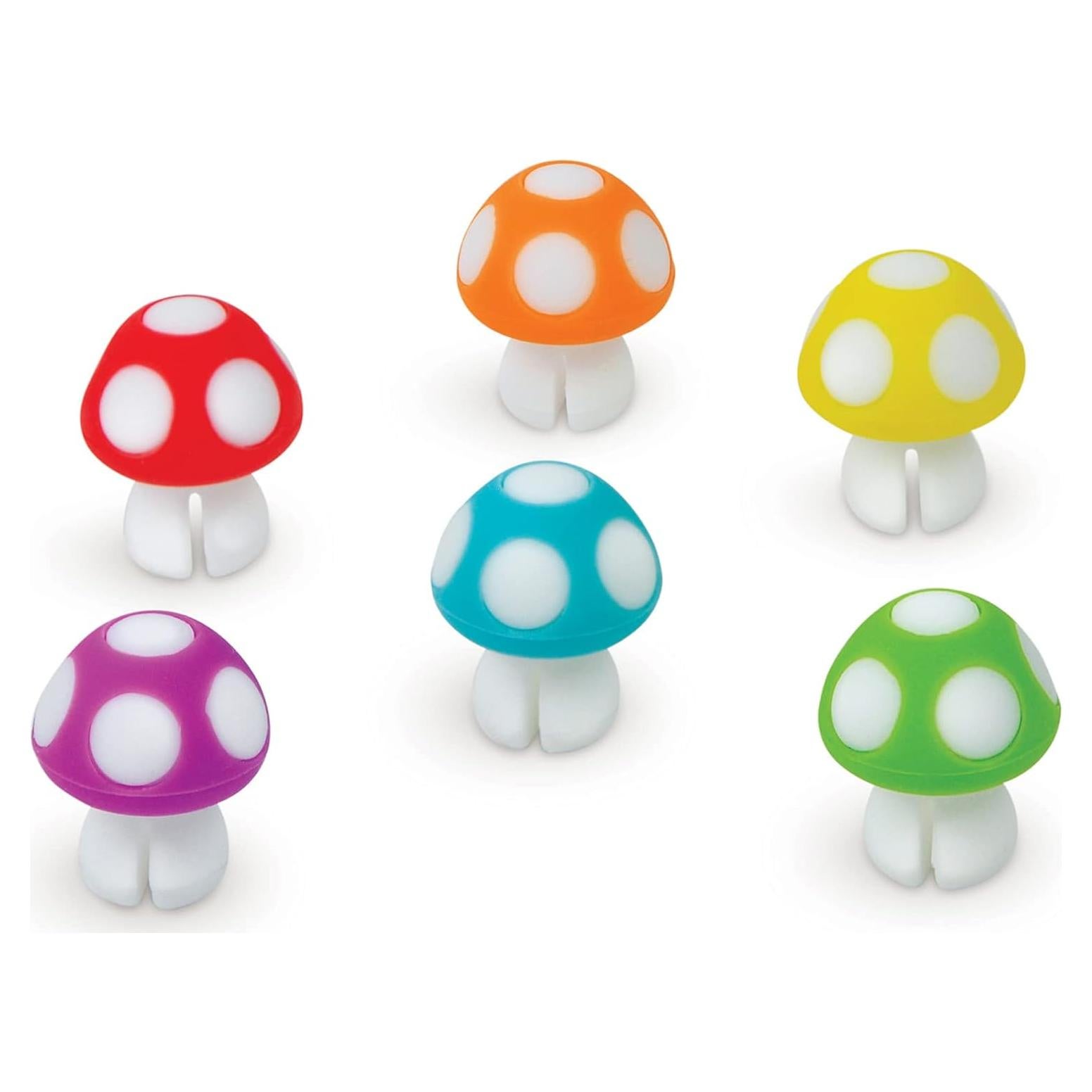Marcadores de Bebida Fred Tiny Toadstools - Set de 6 Champiñones