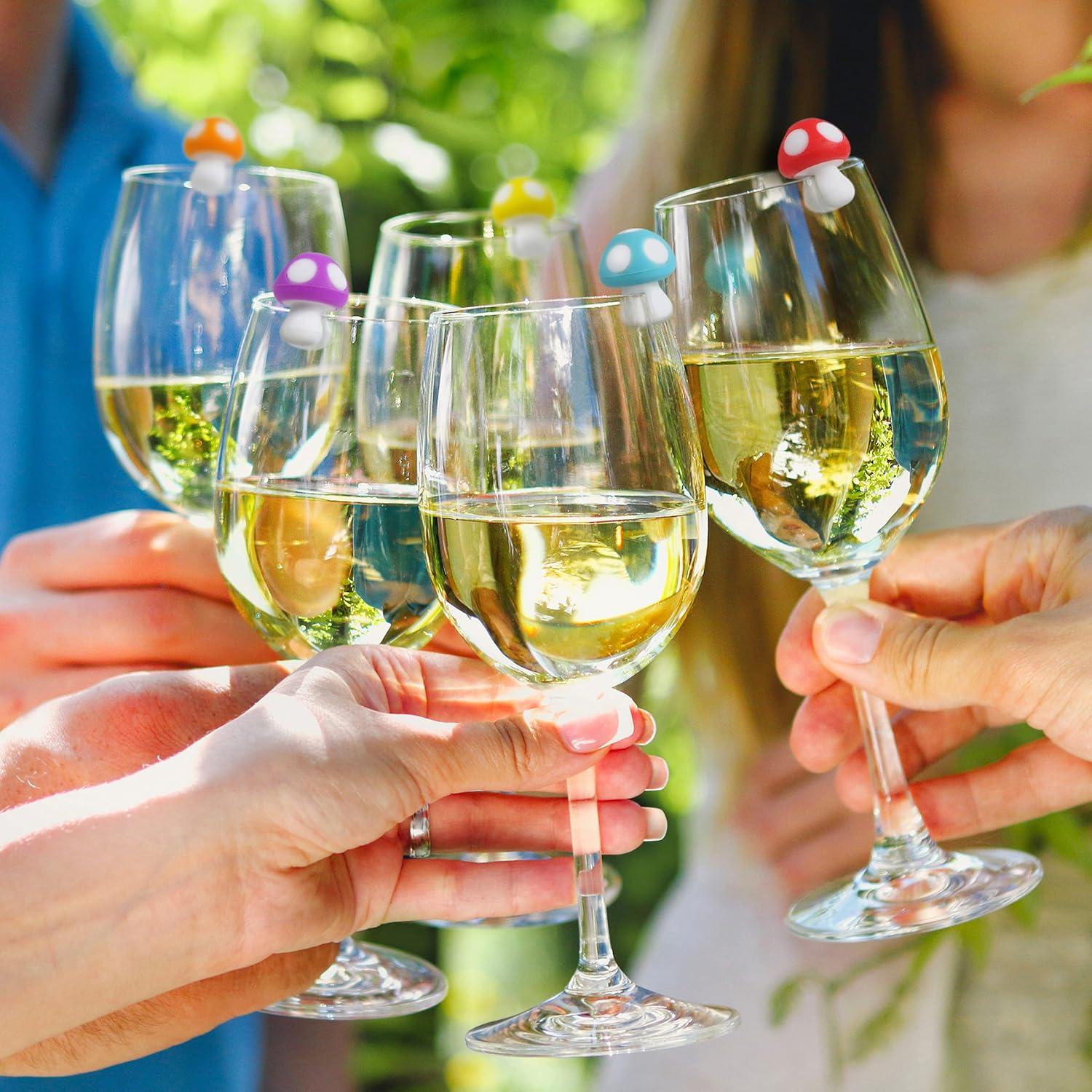 Marcadores de Bebida Fred Tiny Toadstools - Set de 6 Champiñones