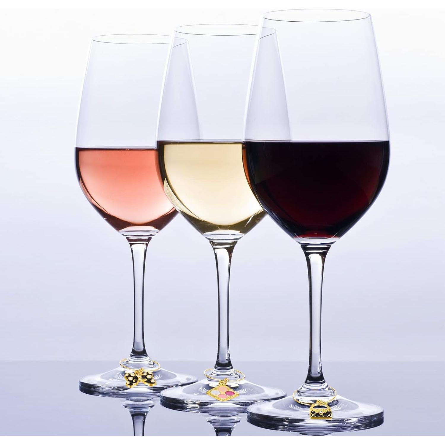 Marcadores de Copas de Vino Junkin 24 Piezas Estilo Bonito