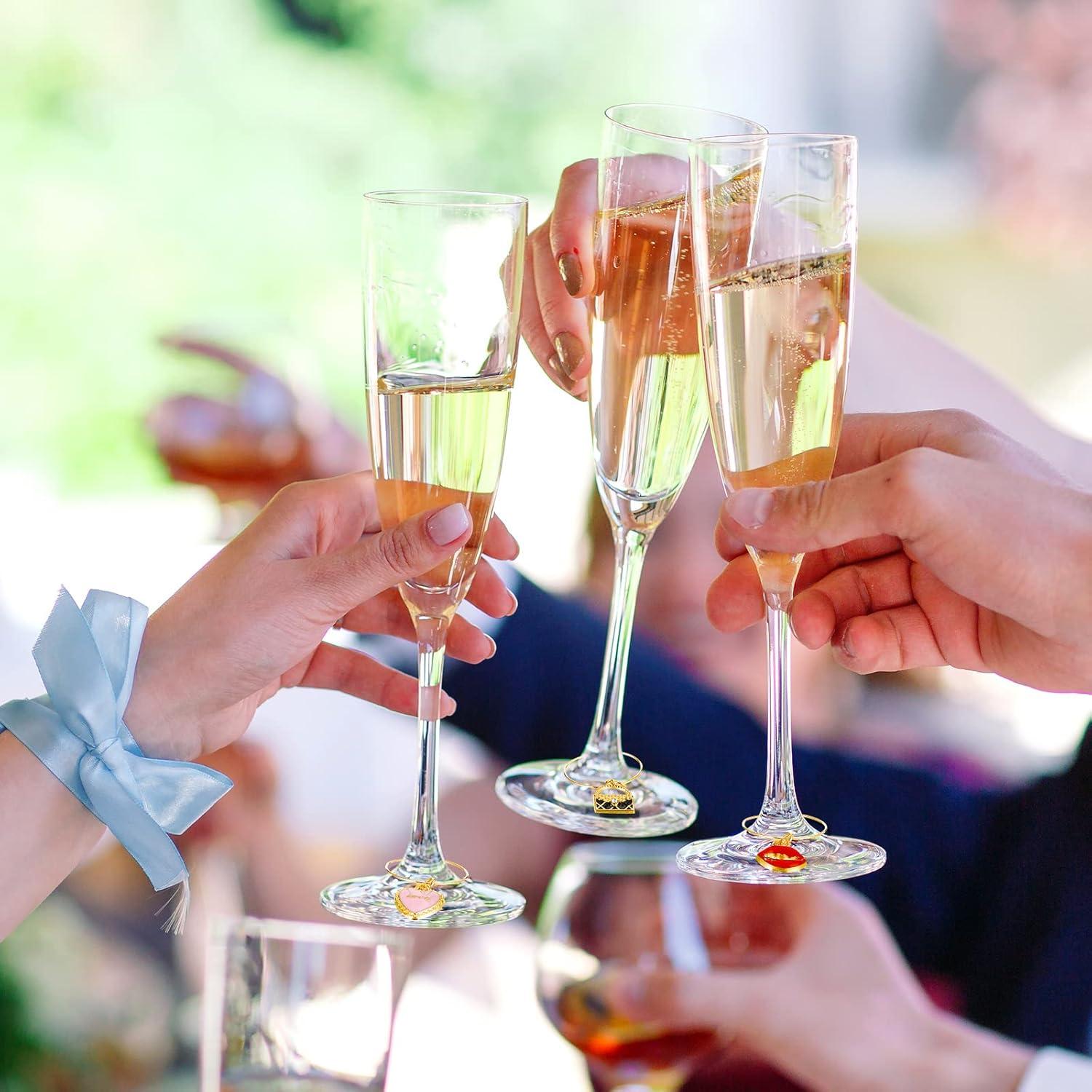 Marcadores de Copas de Vino Junkin 24 Piezas Estilo Bonito