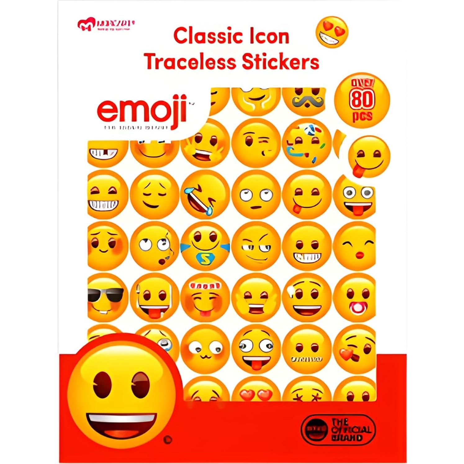 Pegatinas Emoji Reutilizables MORCART - 84 Piezas para Bebidas