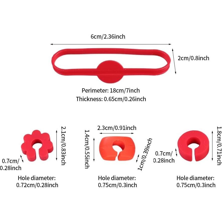 48 Marcadores de Bebidas de Silicona Multicolor QWLWBU
