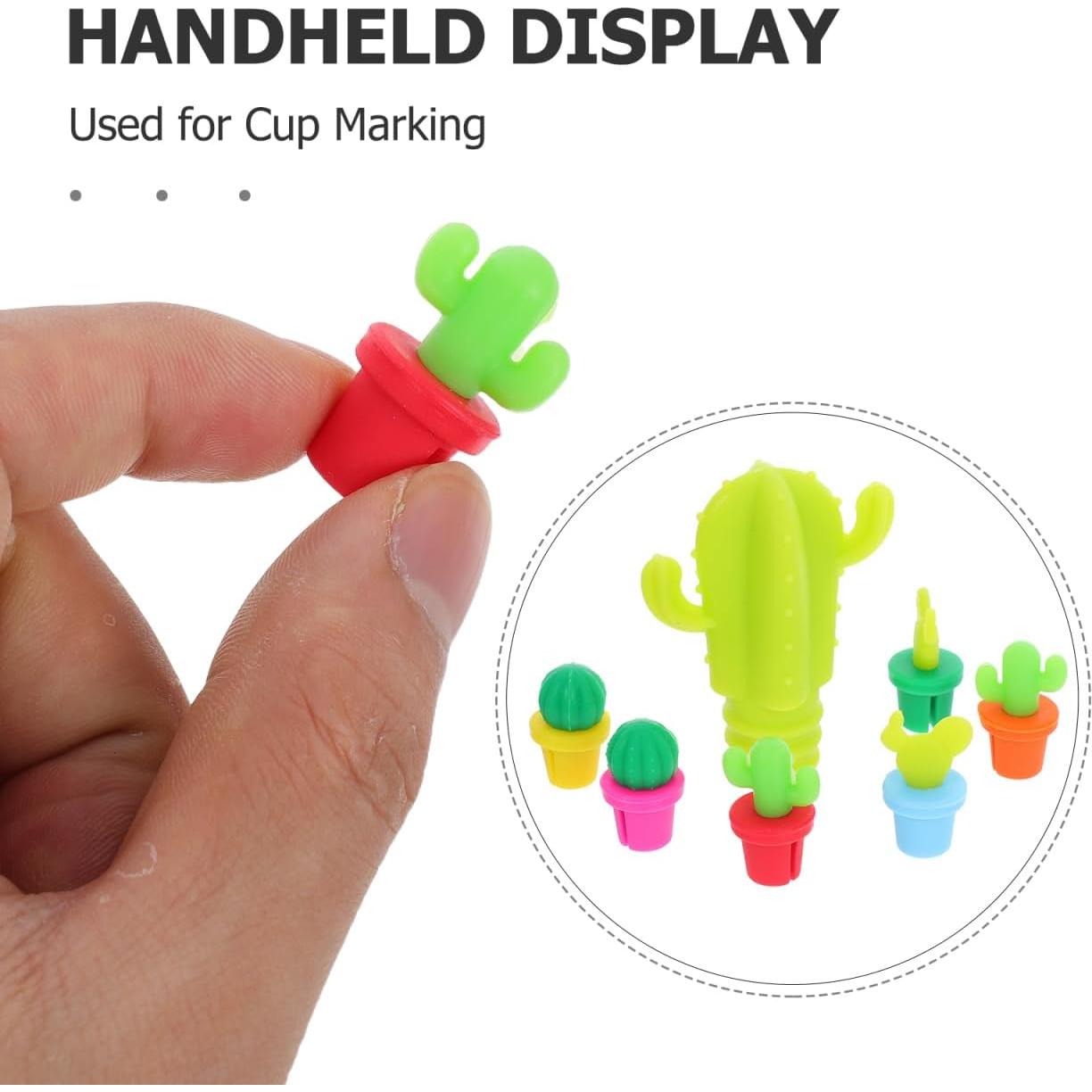 Juego de Tapones de Vino DOITOOL 7 Pcs Silicona Cactus