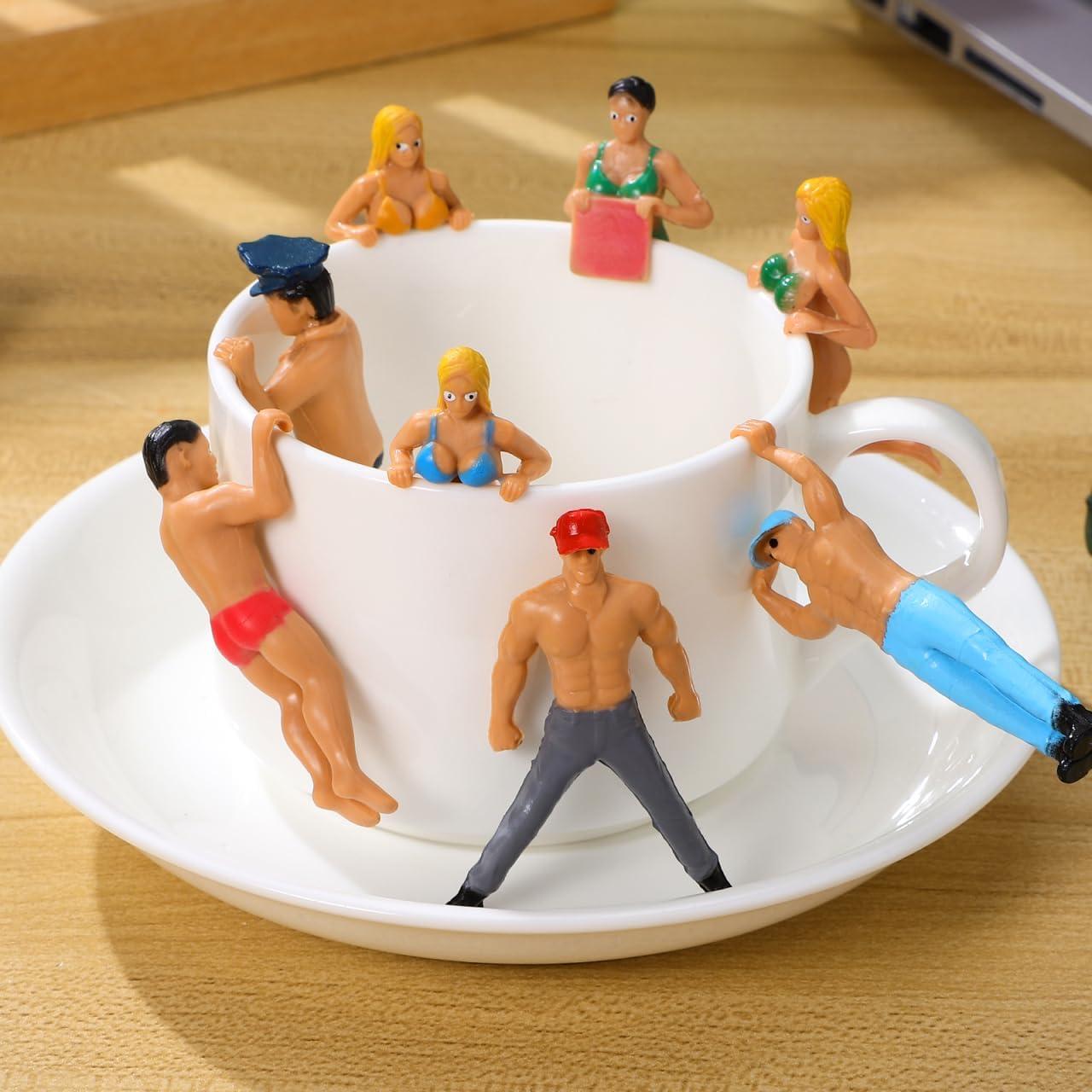 Marcadores de Bebida Toyvian PVC Reutilizables 8pcs Estilo Aleatorio