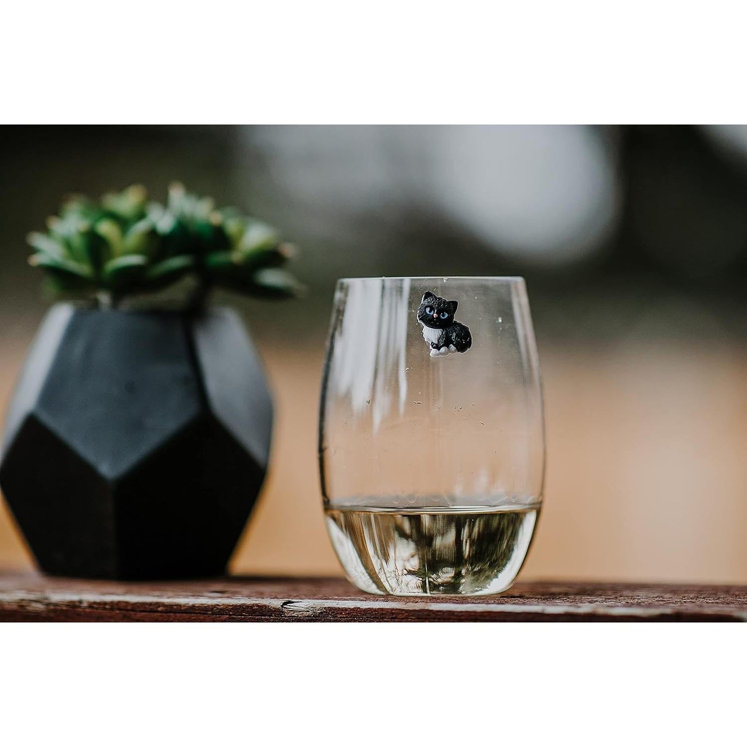 Encantos Magnéticos para Vino Simply Charmed - Set de 6 Gatos